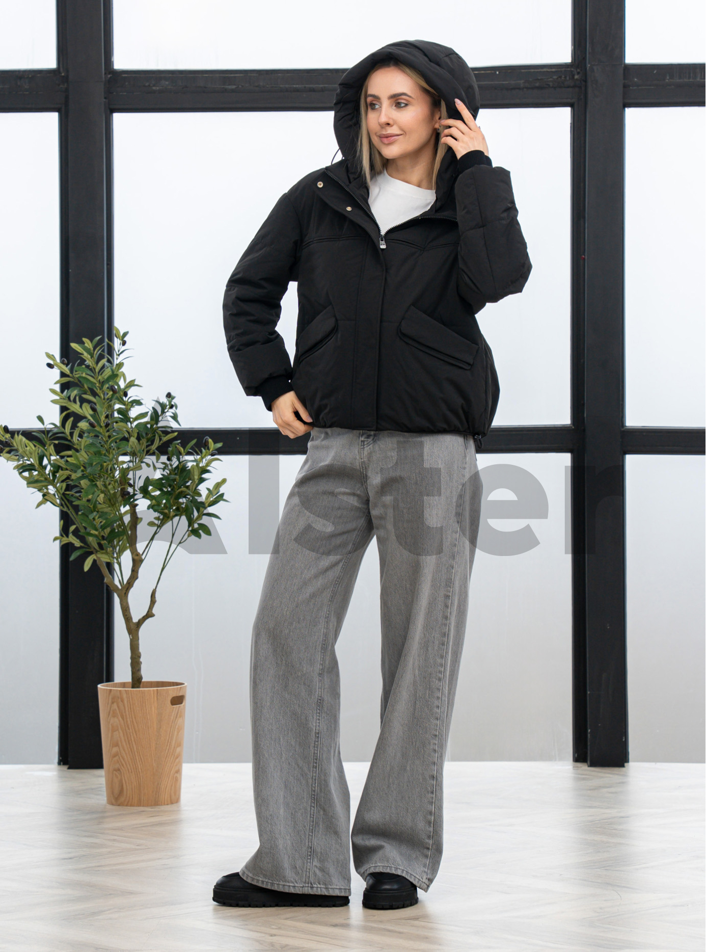 Женская демисезонная куртка Meajiateer 27MJ6607 Чёрный XL (27MJ6607-19): фото - Alster.ua