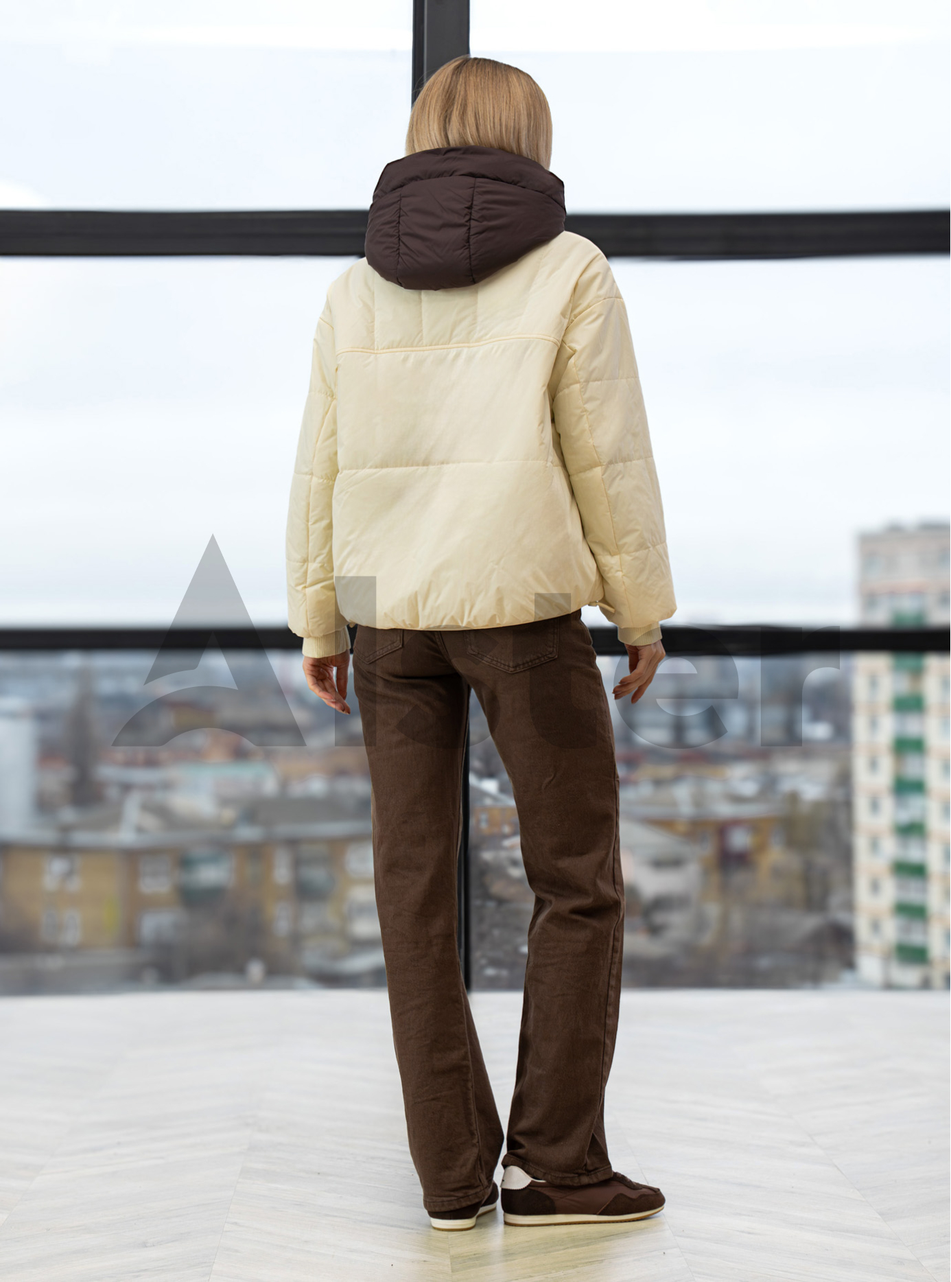 Женская демисезонная куртка Meajiateer 27MJ6607 Светлый желтый S (27MJ6607-11): фото - Alster.ua