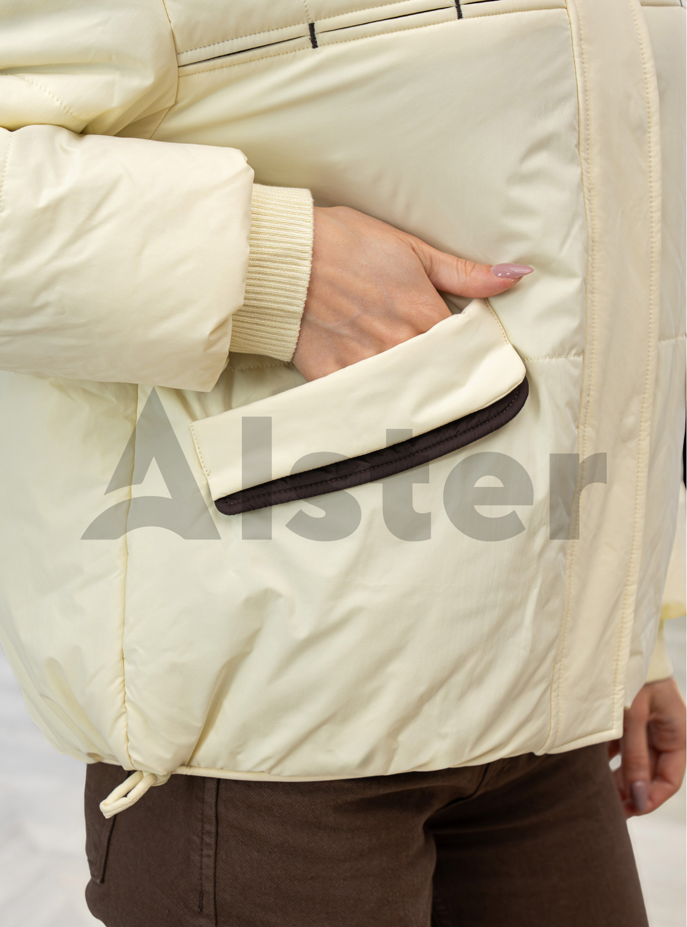 Женская демисезонная куртка Meajiateer 27MJ6607 Светлый желтый S (27MJ6607-11): фото - Alster.ua