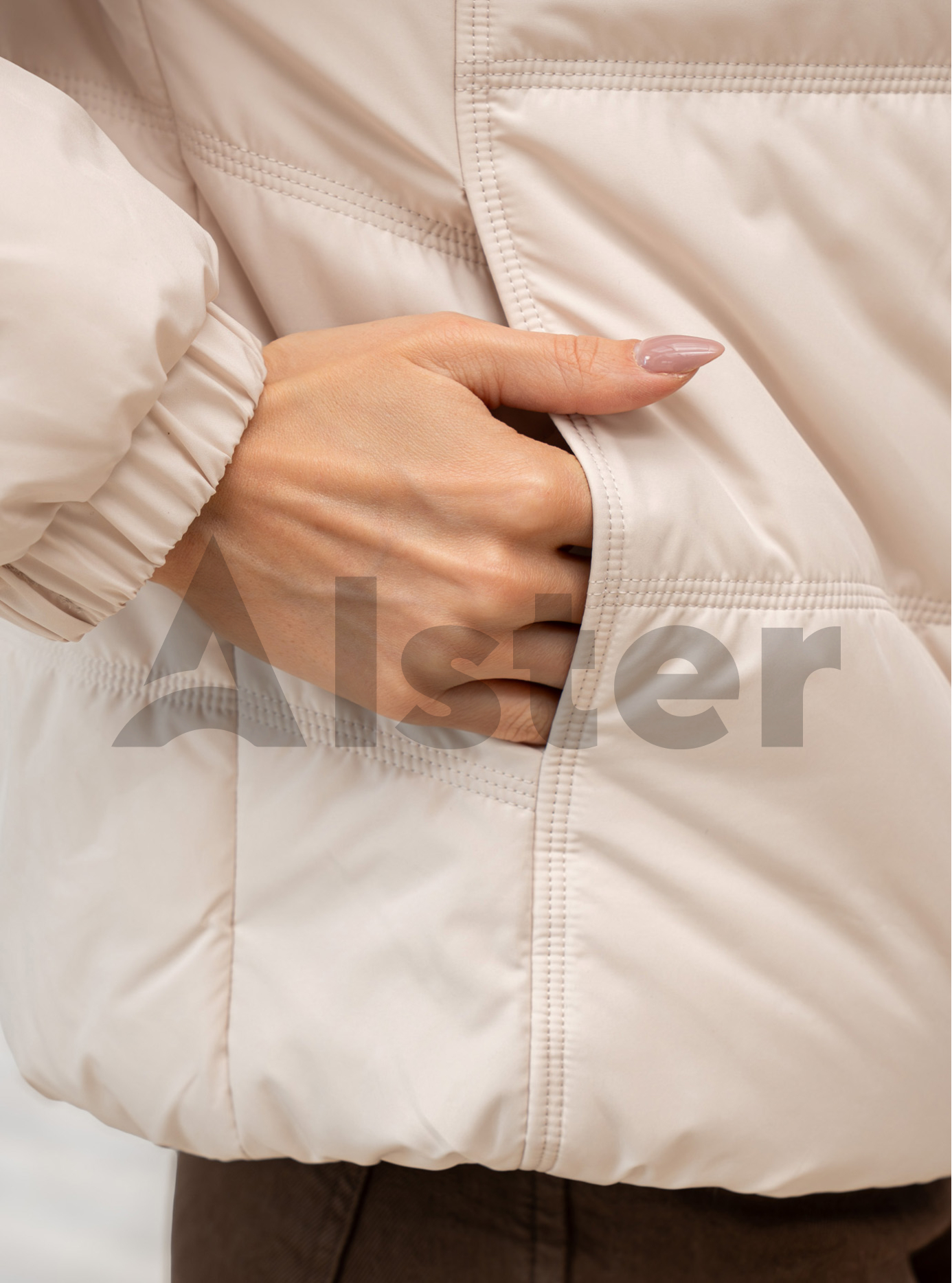 Женская демисезонная куртка Meajiateer 27MJ6626 Молоко XL (27MJ6626-14): фото - Alster.ua