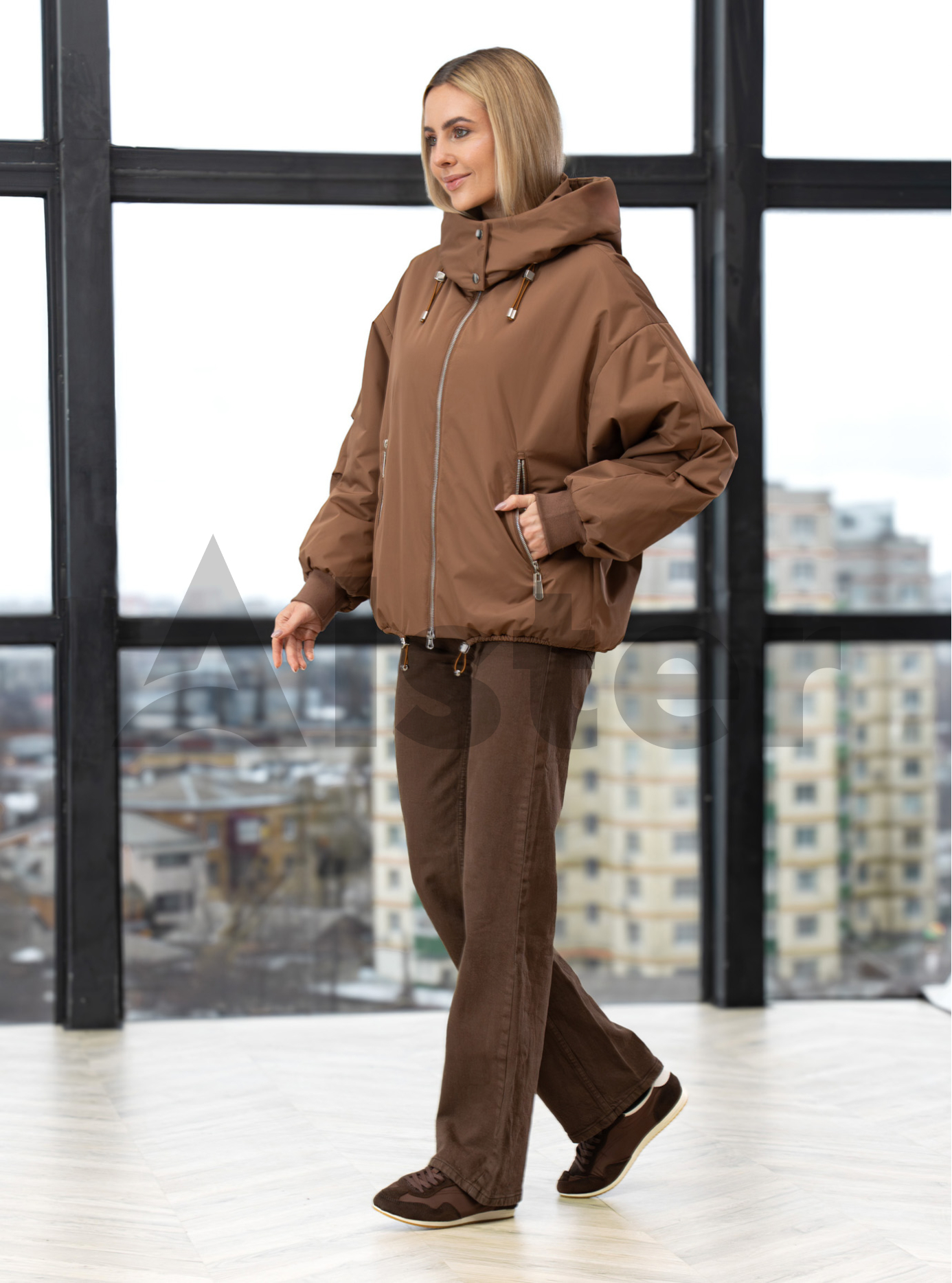 Короткая женская куртка 25C345 Snow Owl весна/осень Шоколадный S (25C345-09): фото - Alster.ua