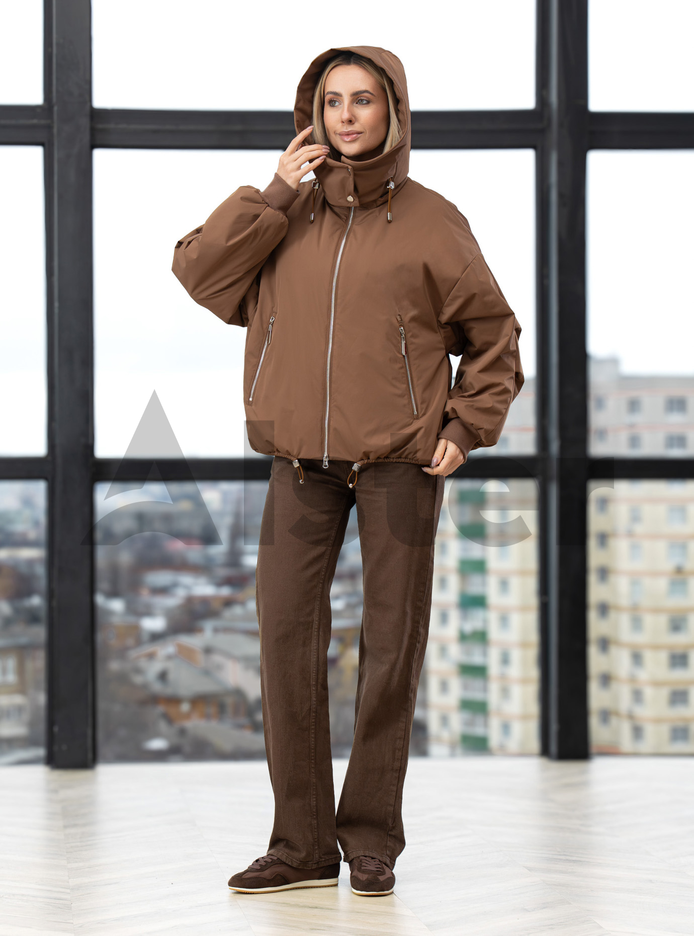 Короткая женская куртка 25C345 Snow Owl весна/осень Шоколадный S (25C345-09): фото - Alster.ua