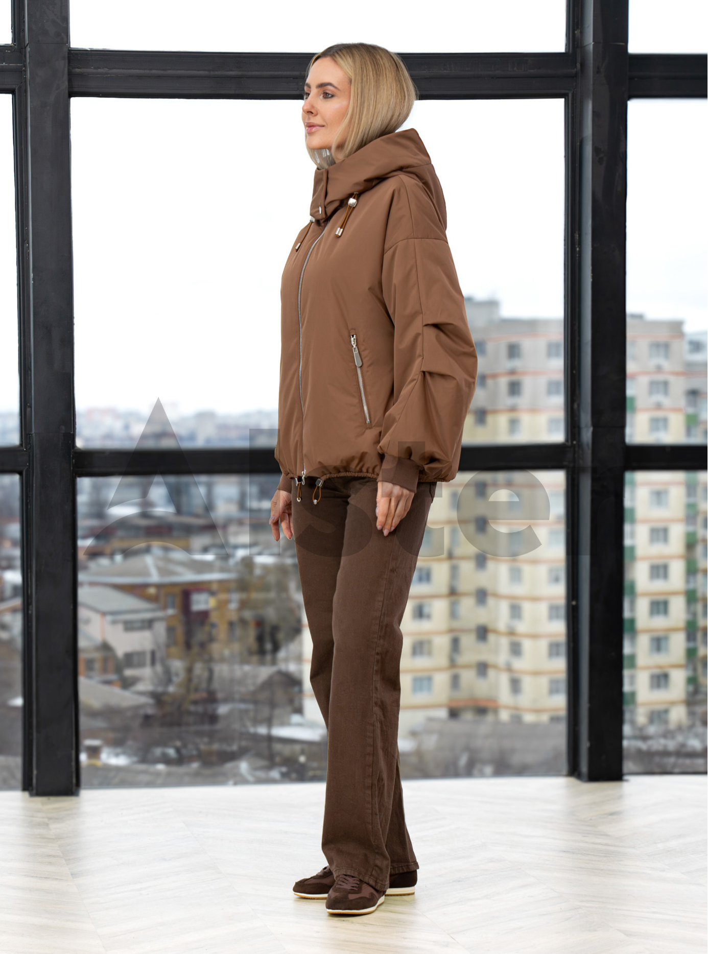 Короткая женская куртка 25C345 Snow Owl весна/осень Шоколадный S (25C345-09): фото - Alster.ua