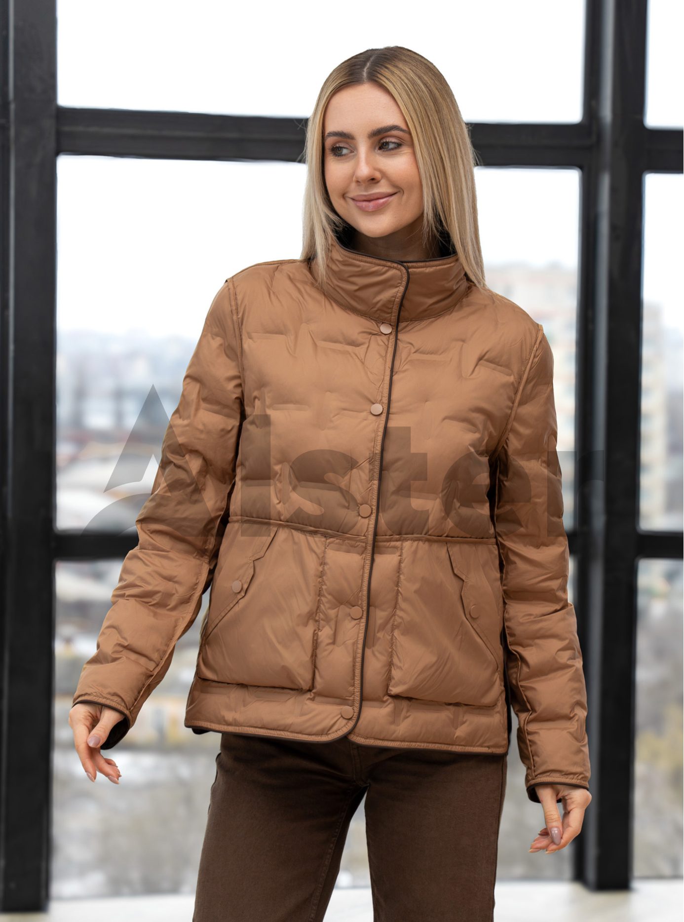 Женская двусторонняя куртка Symonder 6901 Шоколадный 2XL (26SYR6901-09): фото - Alster.ua