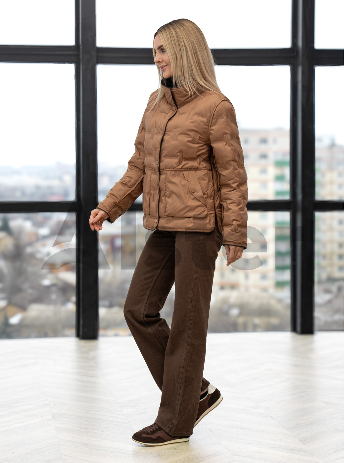 Женская двусторонняя куртка Symonder 6901 Шоколадный 2XL (26SYR6901-09): фото - Alster.ua