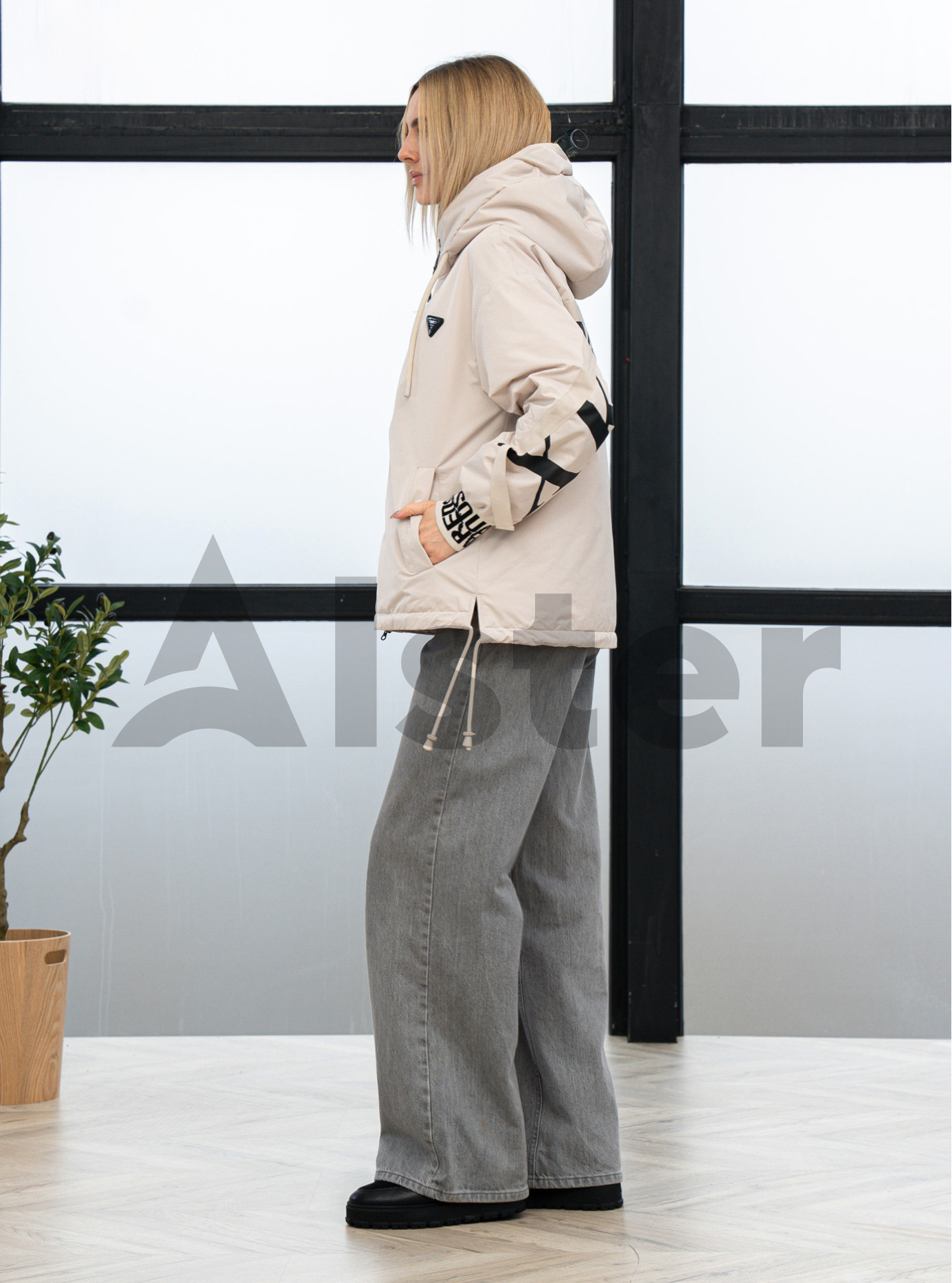 Женская демисезонная куртка Tongcoi 2551 big size Молоко 54 (26TON2551-17): фото - Alster.ua