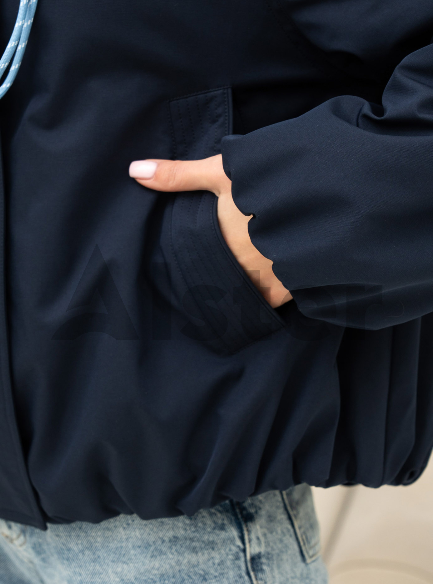 Демисезонная женская куртка Towmy 7469 Синий S (26TM7469-01): фото - Alster.ua