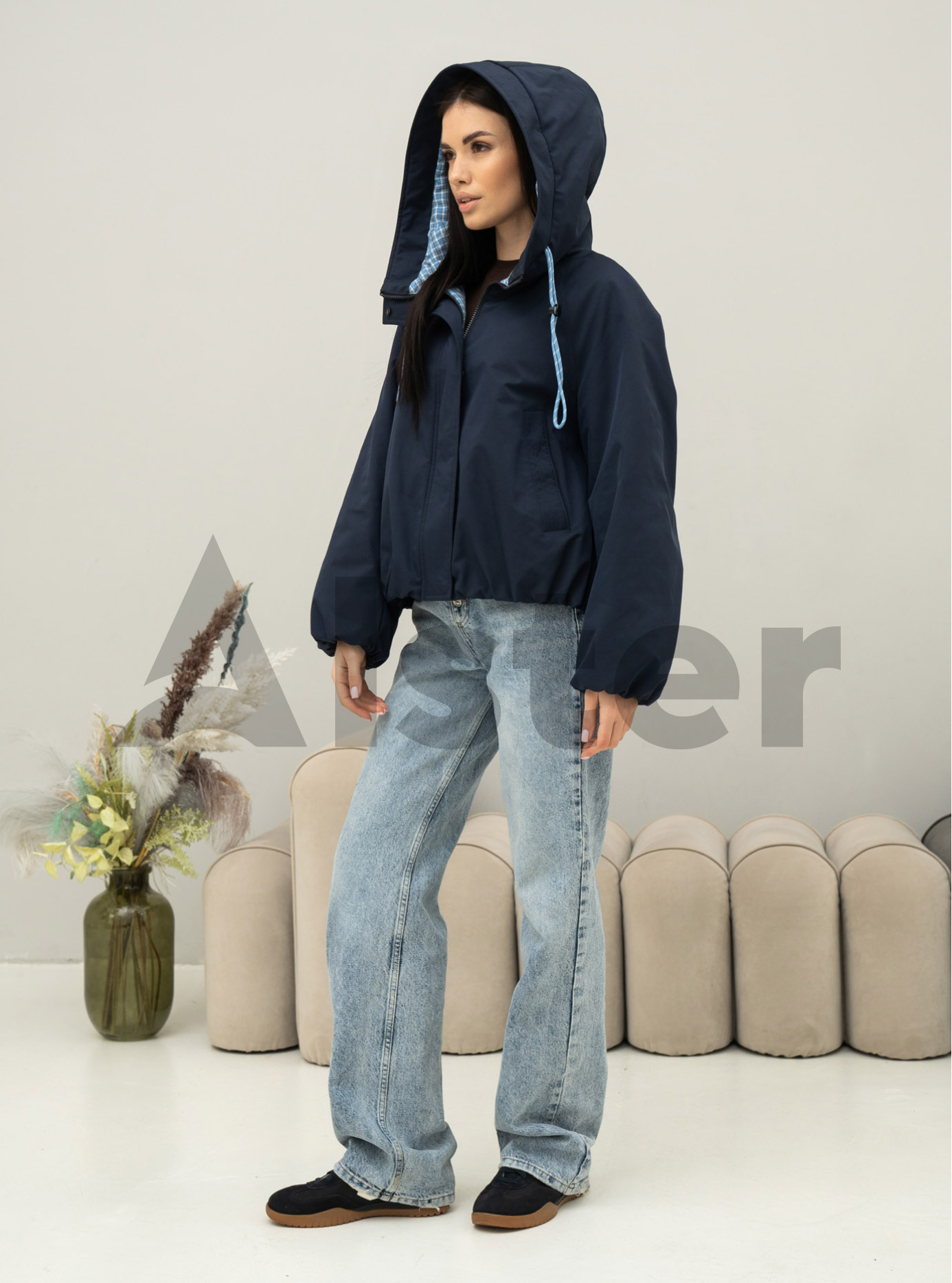 Демисезонная женская куртка Towmy 7469 Синий S (26TM7469-01): фото - Alster.ua