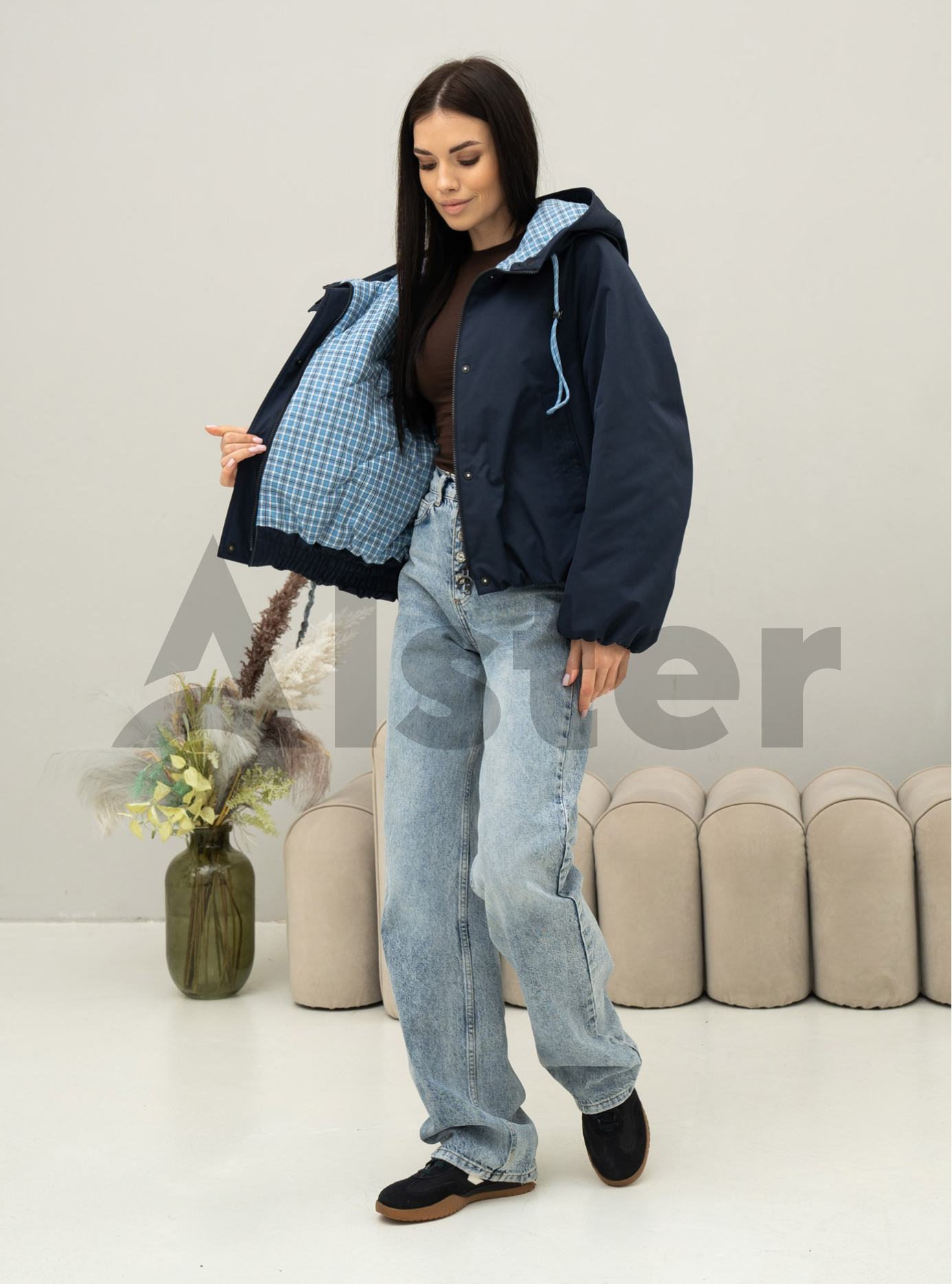 Демисезонная женская куртка Towmy 7469 Синий S (26TM7469-01): фото - Alster.ua