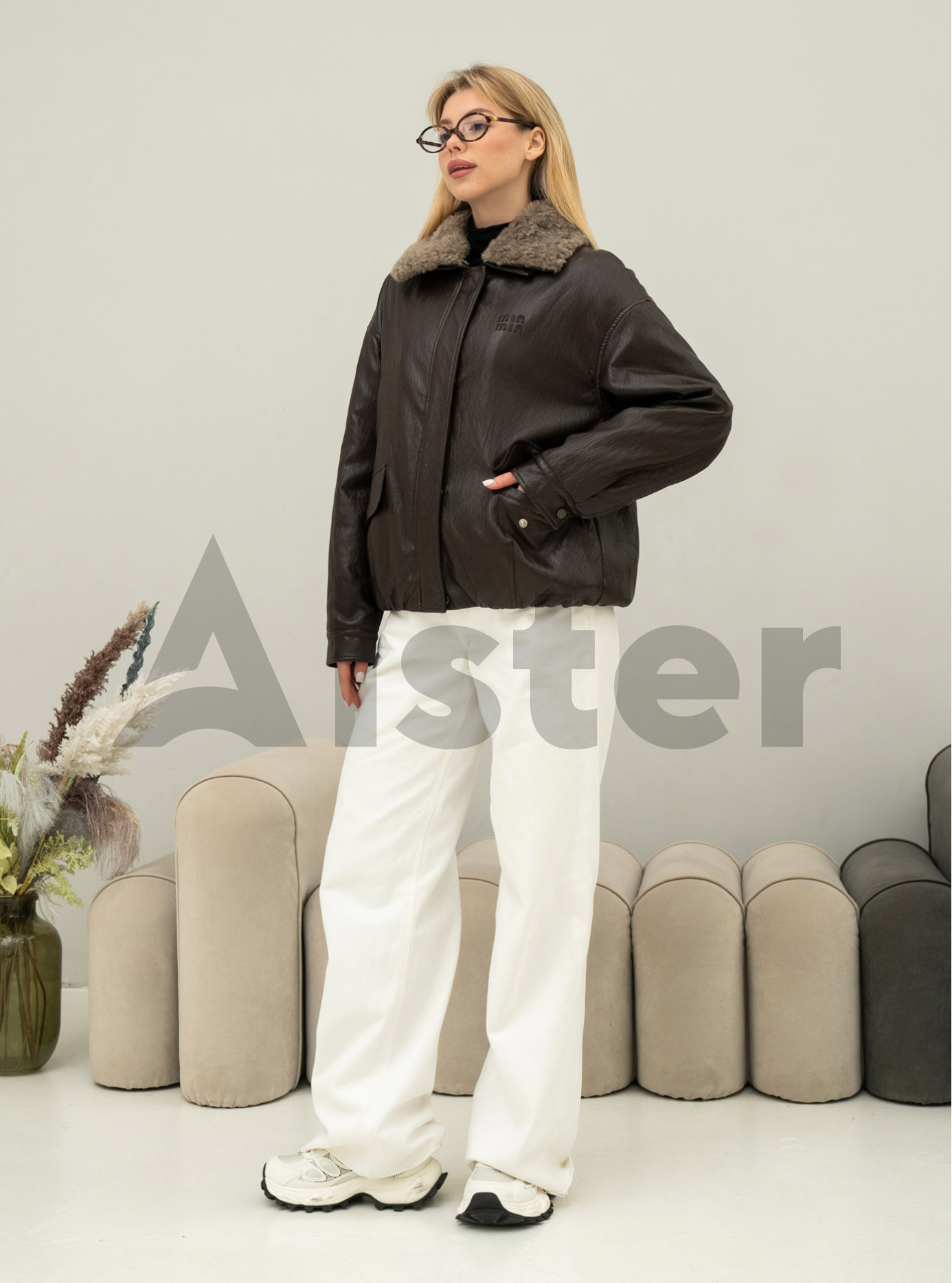 Куртка с эффектом кожи Vivilona 27108 Чёрный L (26VIV27108-03): фото - Alster.ua