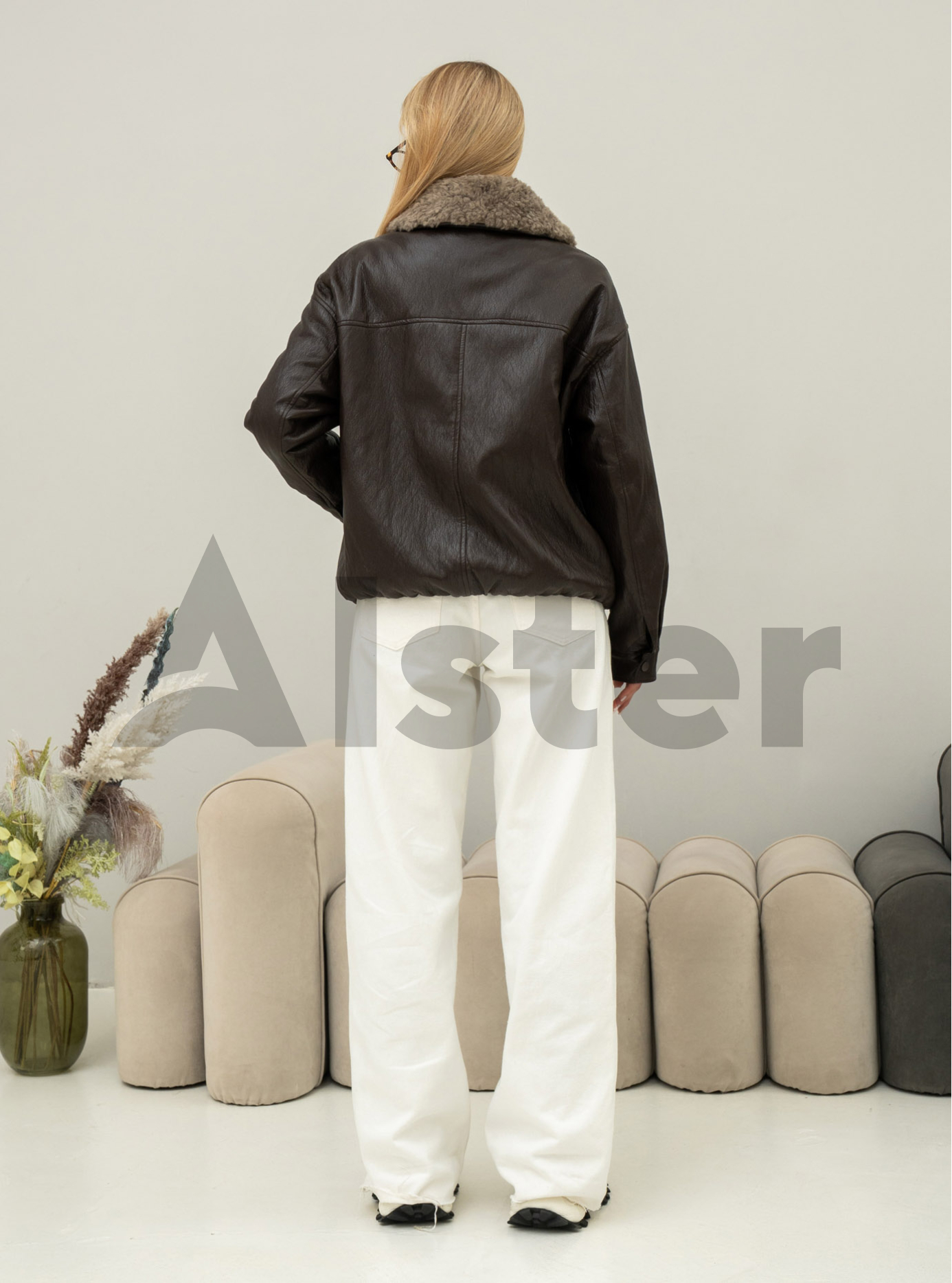 Куртка с эффектом кожи Vivilona 27108 Чёрный L (26VIV27108-03): фото - Alster.ua