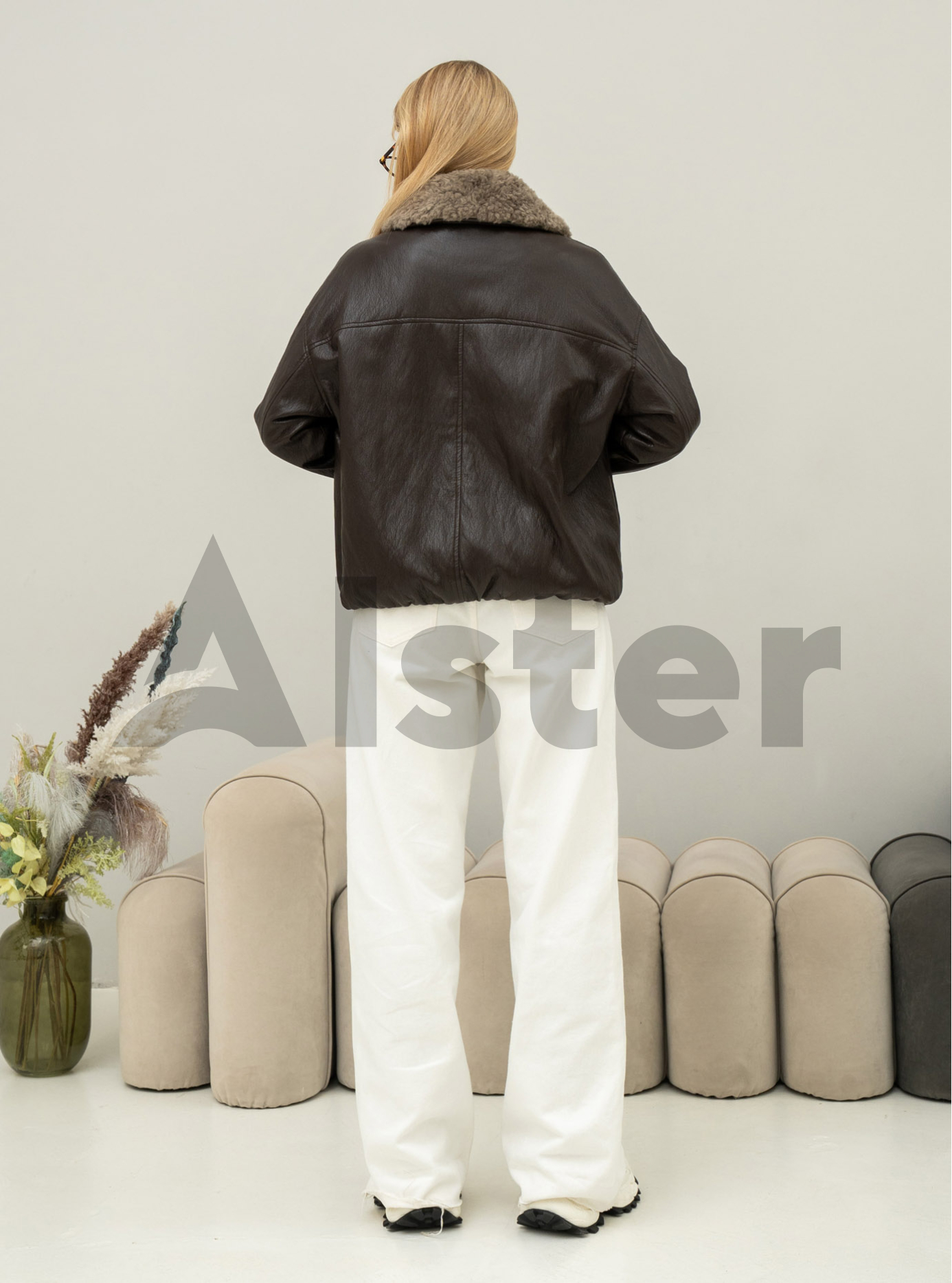 Куртка с эффектом кожи Vivilona 27108 Чёрный L (26VIV27108-03): фото - Alster.ua