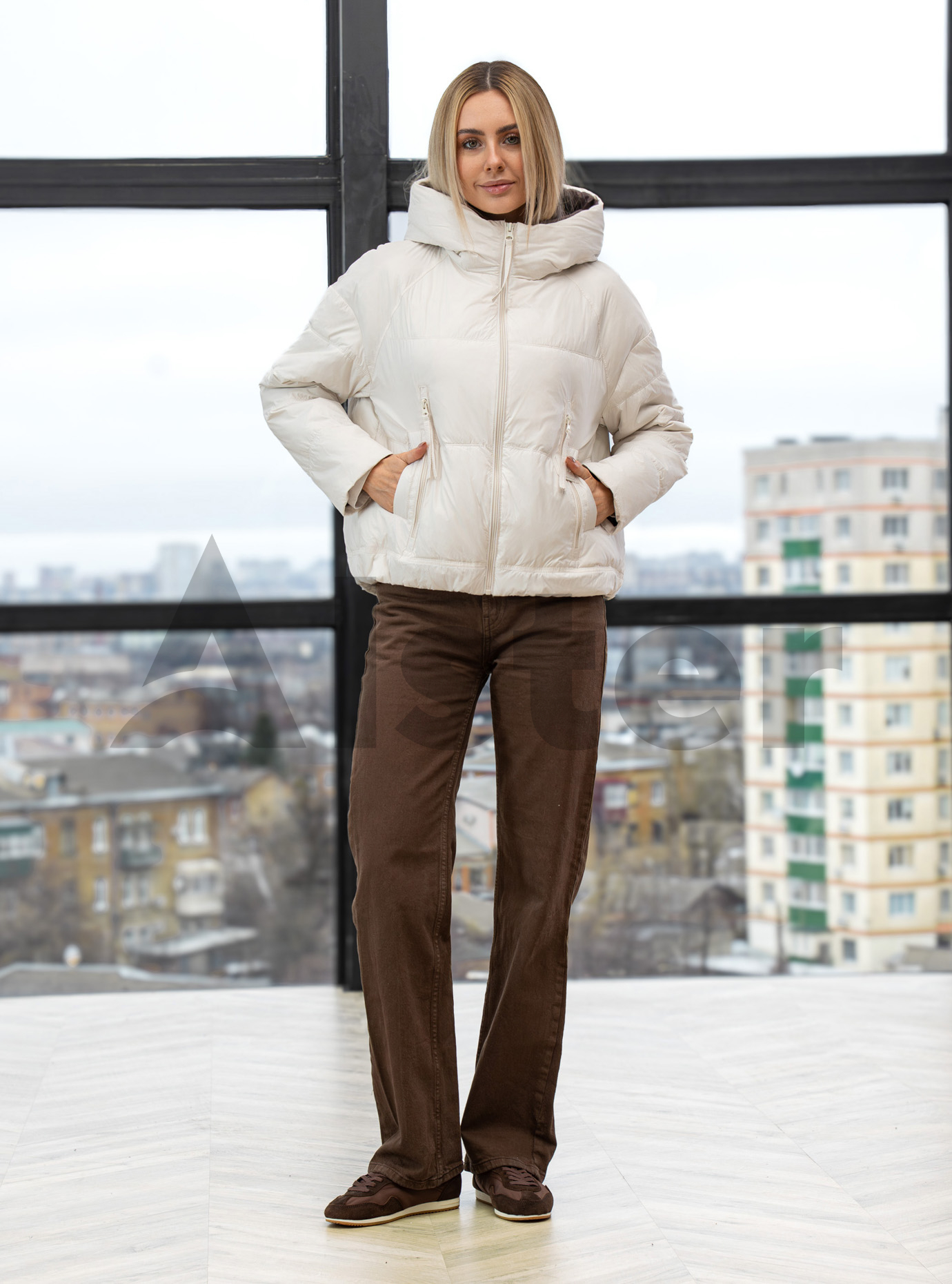 Демисезонная женская куртка Vivilona 2733 Белый S (26VIV2733-05): фото - Alster.ua