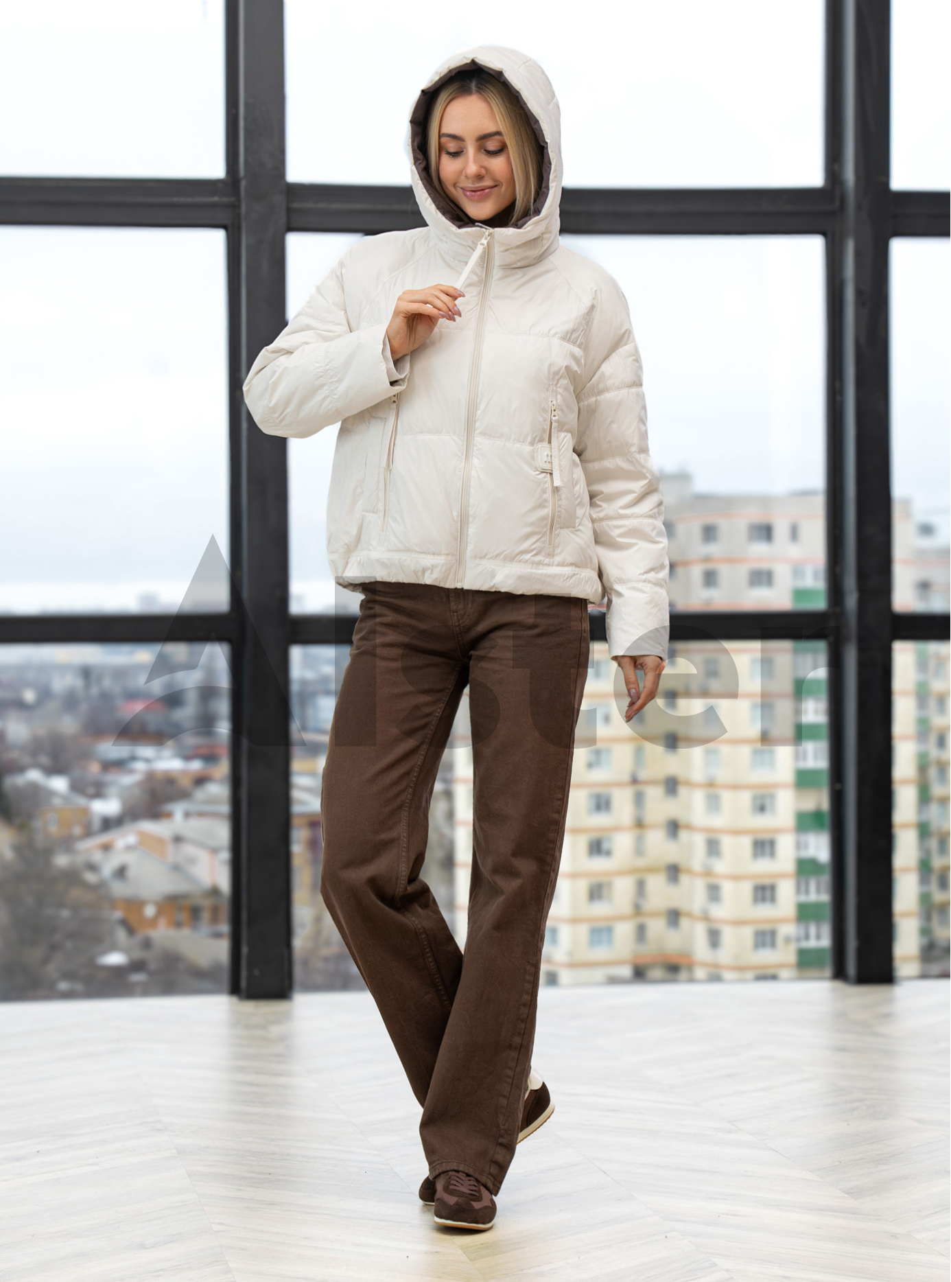 Демисезонная женская куртка Vivilona 2733 Белый S (26VIV2733-05): фото - Alster.ua