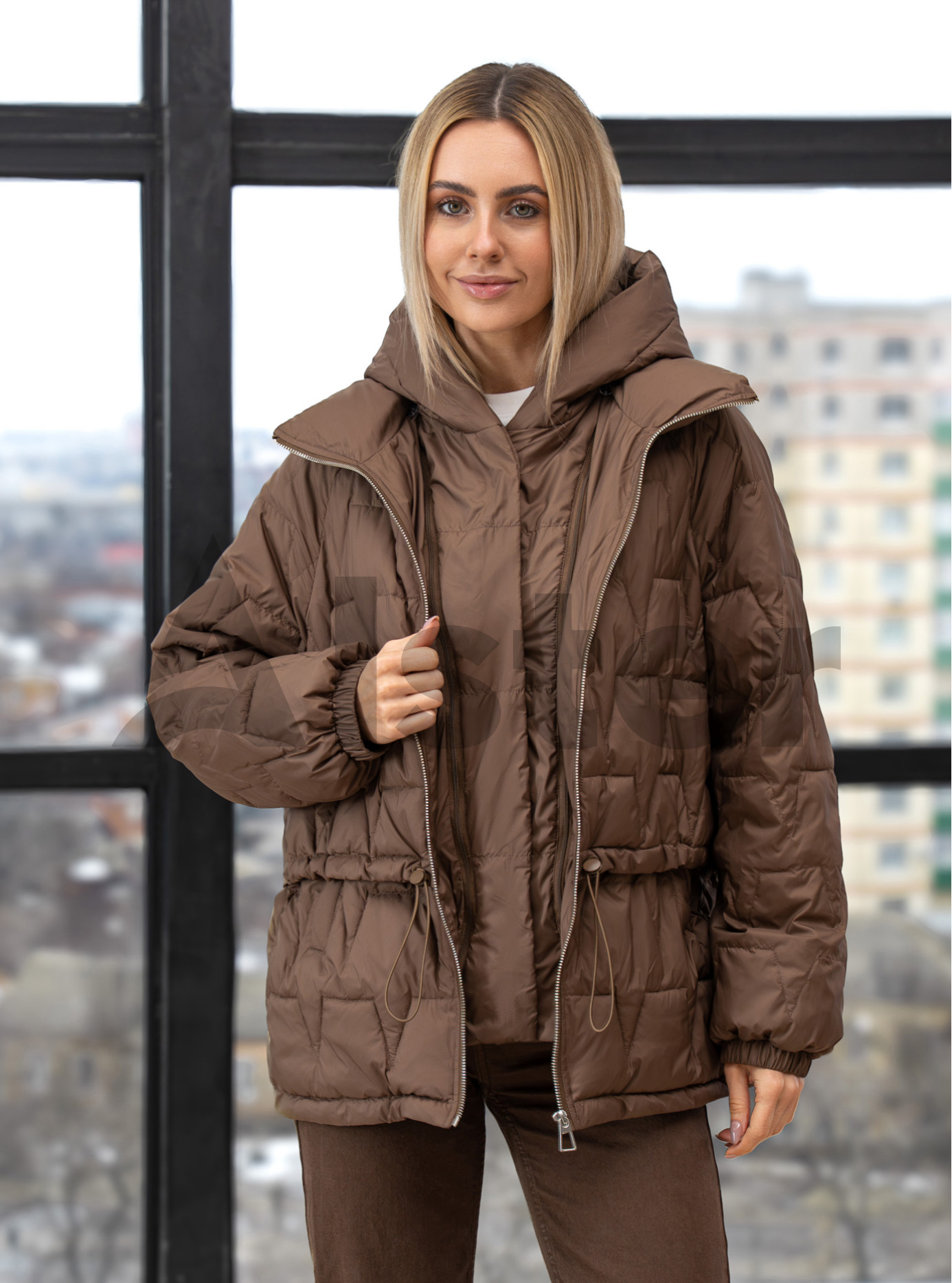 Демисезонная женская куртка Vivilona 2775 Коричневый M (26VIV2775-06): фото - Alster.ua