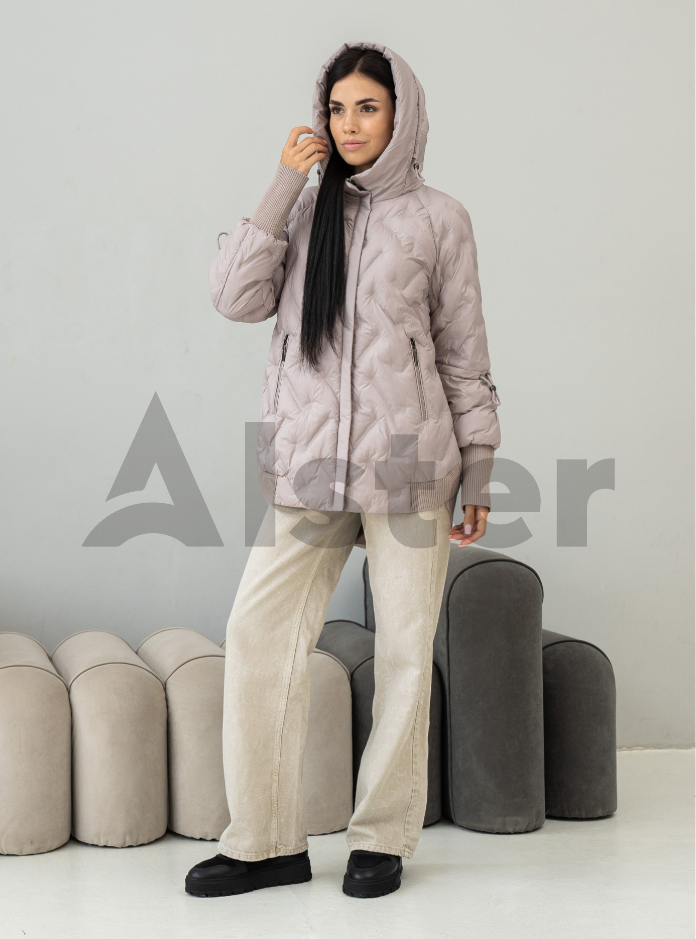 Жіноча демісезонна куртка Symonder 736 Срібний 3XL (26CR-736-20): фото - Alster.ua