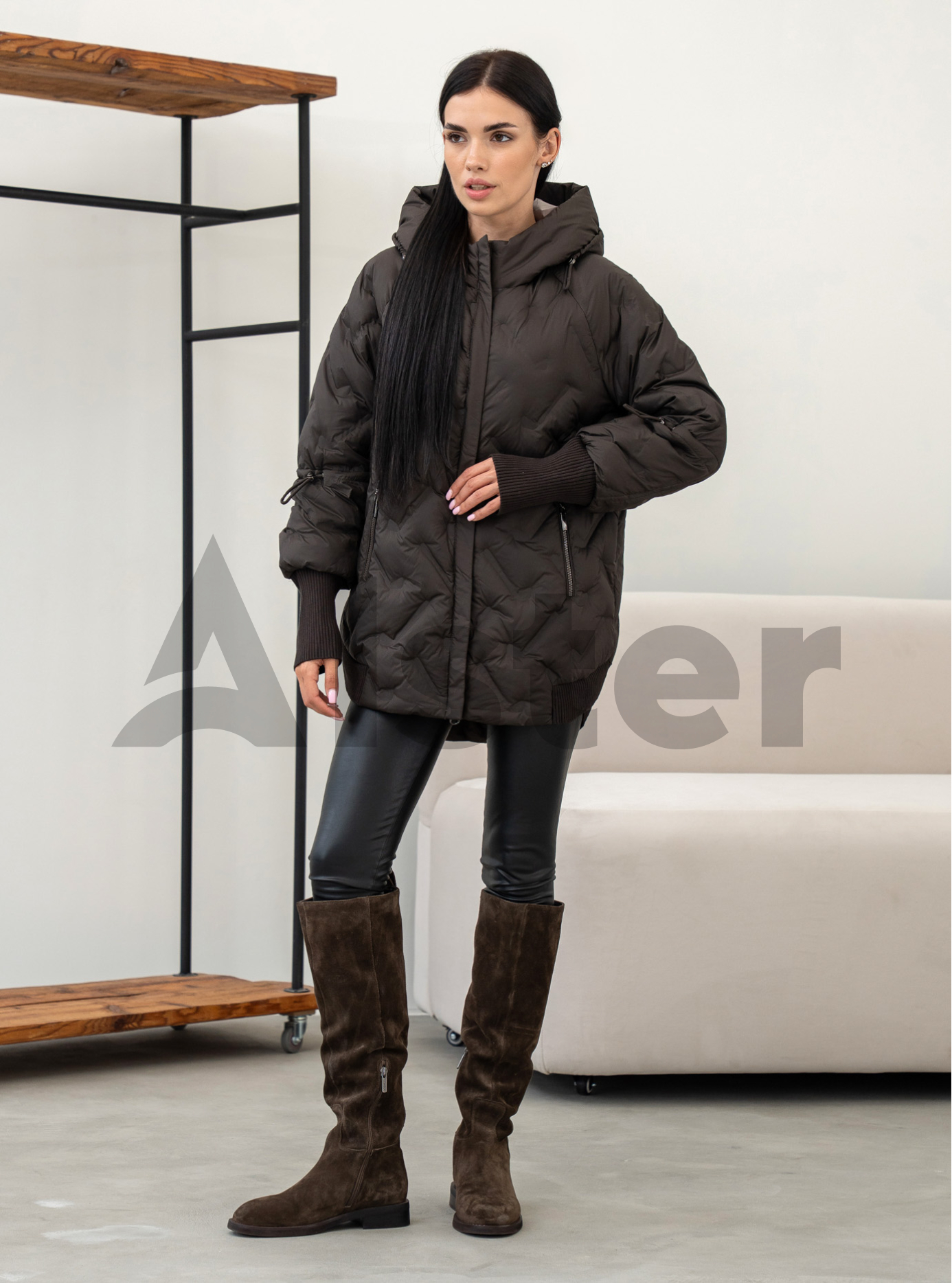Жіноча демісезонна куртка Symonder 736 Шоколадний 2XL (26CR-736-04): фото - Alster.ua