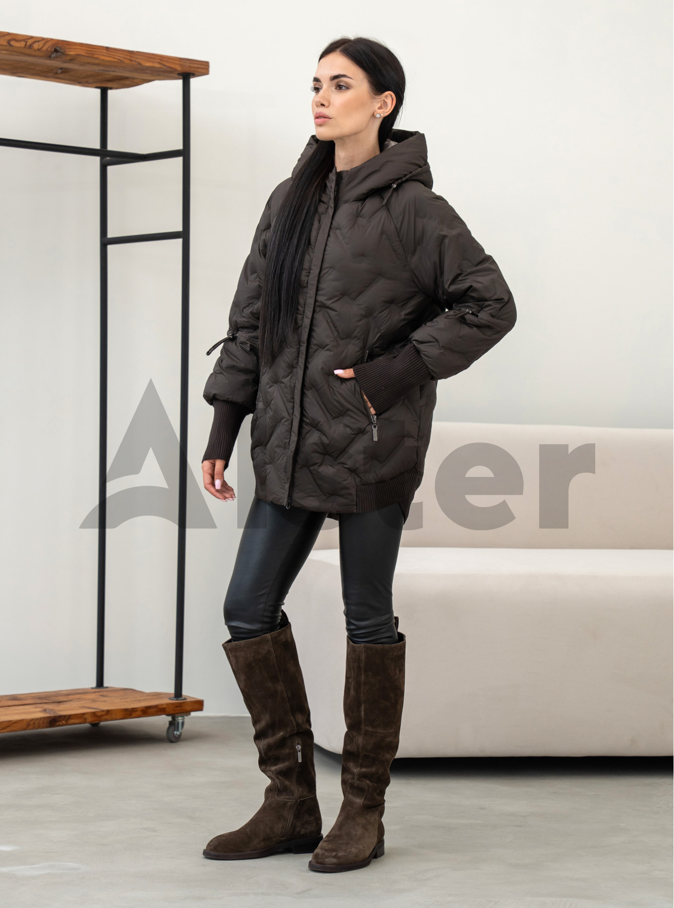 Жіноча демісезонна куртка Symonder 736 Шоколадний 2XL (26CR-736-04): фото - Alster.ua