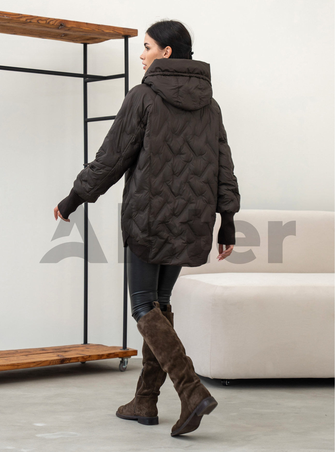 Жіноча демісезонна куртка Symonder 736 Шоколадний 2XL (26CR-736-04): фото - Alster.ua