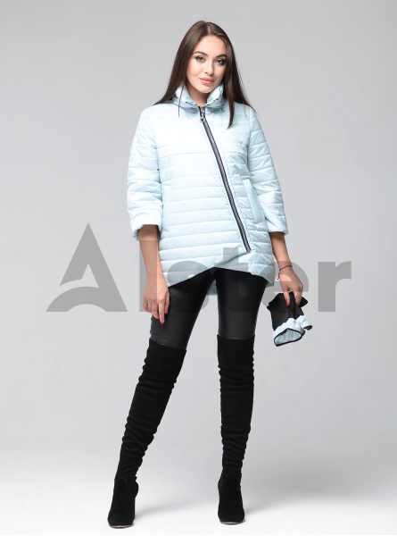 Женская зимняя куртка косой крой Женская зимняя куртка косой крой