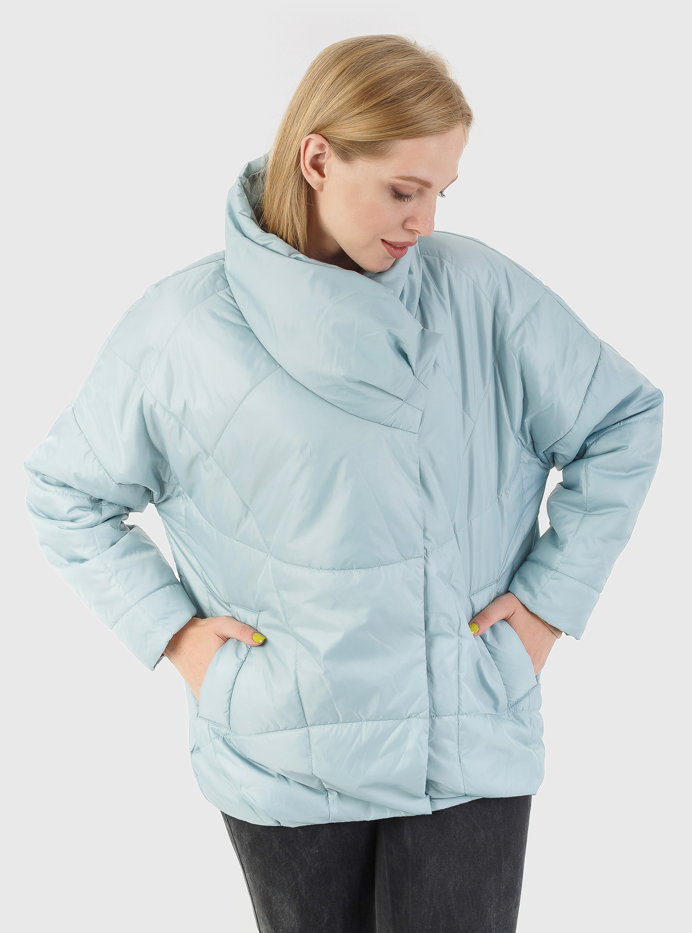 Женская куртка весна-осень KTL-300 Светло-голубой 42 (KTL300-06): фото - Alster.ua