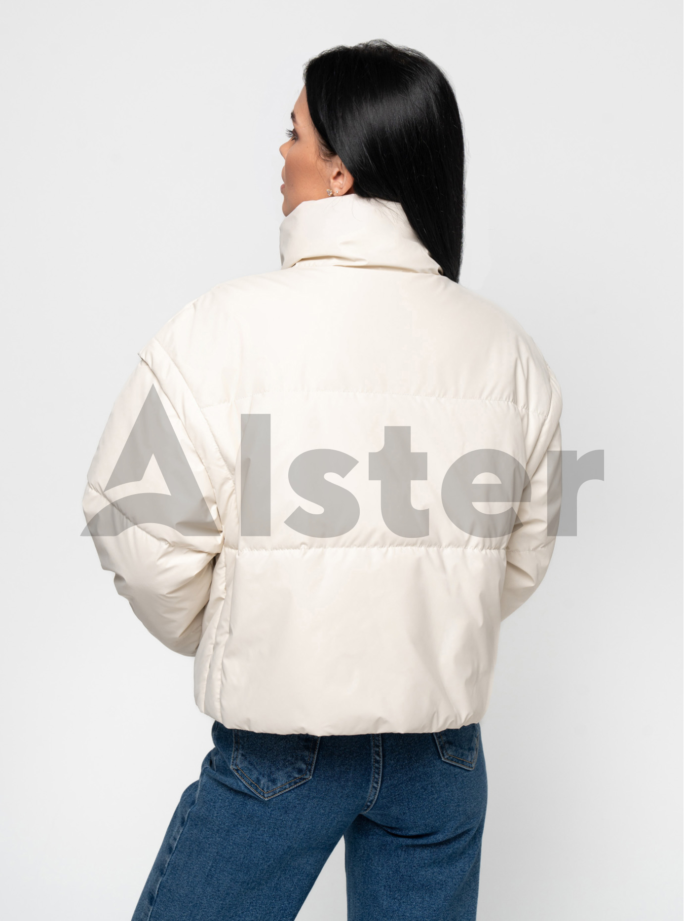 Короткая женская куртка-жилет 591 весна/осень Молочный 46 (KTL591(5)-04): фото - Alster.ua