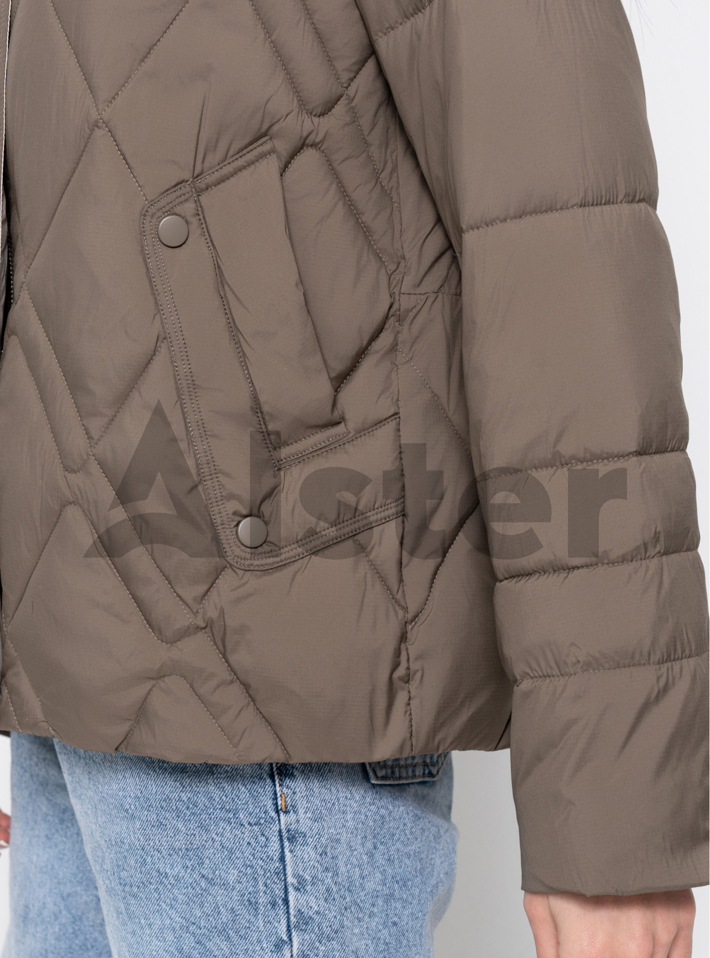 Демисезонная женская куртка Vivilona 2601 Оливковый 2XL (V2601-19): фото - Alster.ua