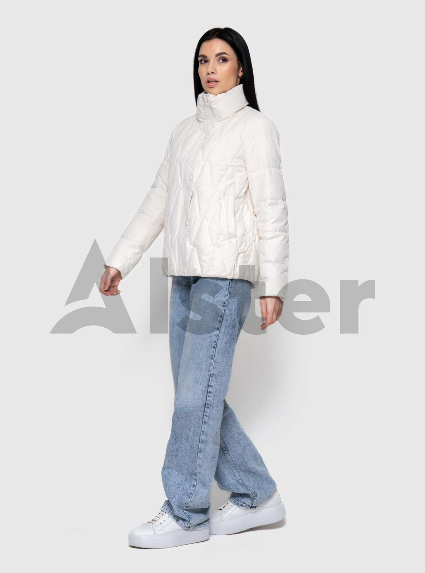 Демисезонная женская куртка Vivilona 2635 Молоко XL (V2635-27): фото - Alster.ua