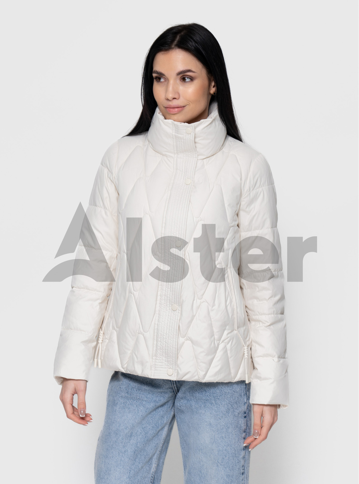 Демисезонная женская куртка Vivilona 2635 Молоко XL (V2635-27): фото - Alster.ua