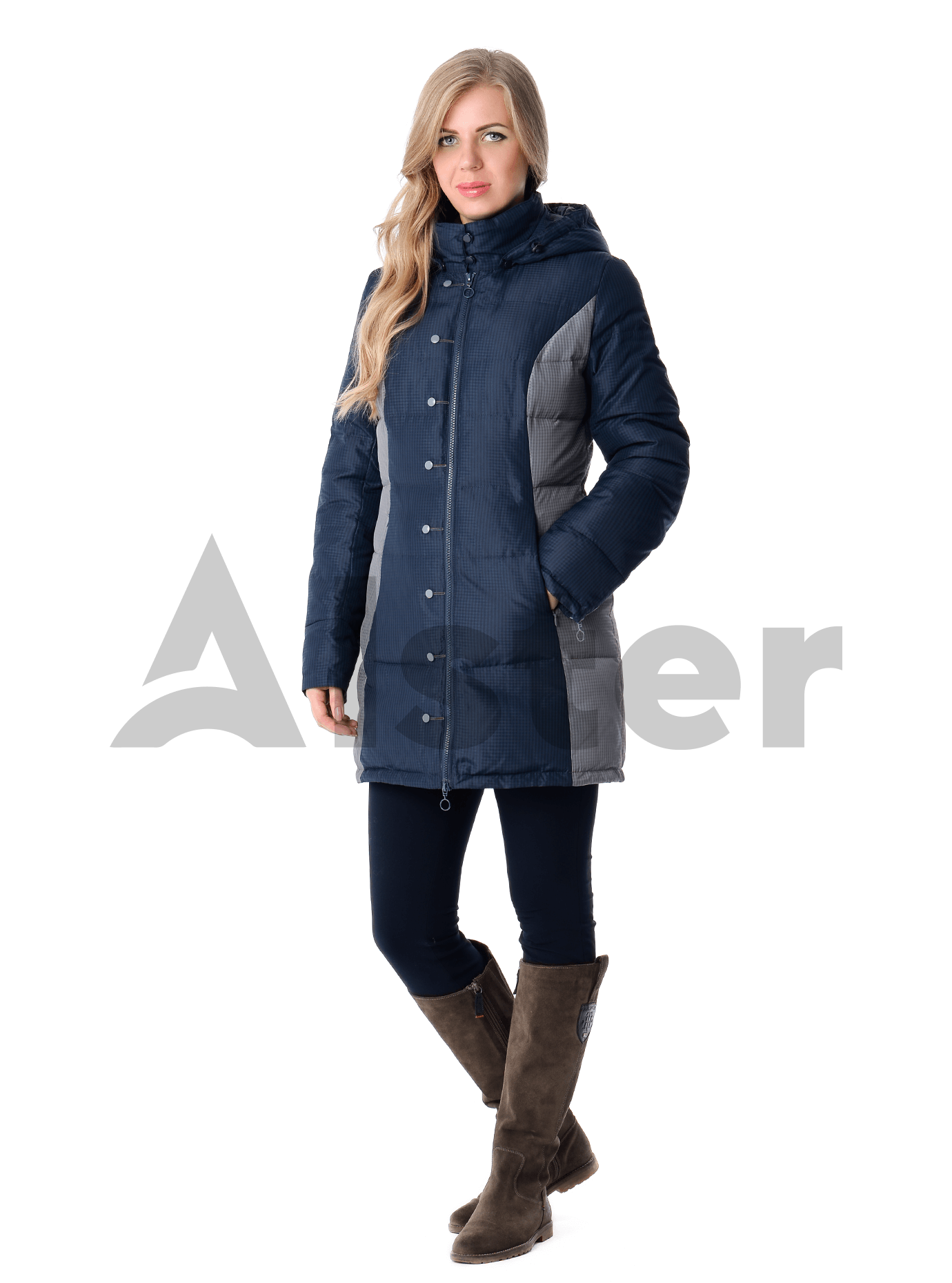 Куртка зимняя средней длины Тёмно-синий S (04-CC19092): фото - Alster.ua Куртка зимняя средней длины Тёмно-синий S (04-CC19092): фото - Alster.ua