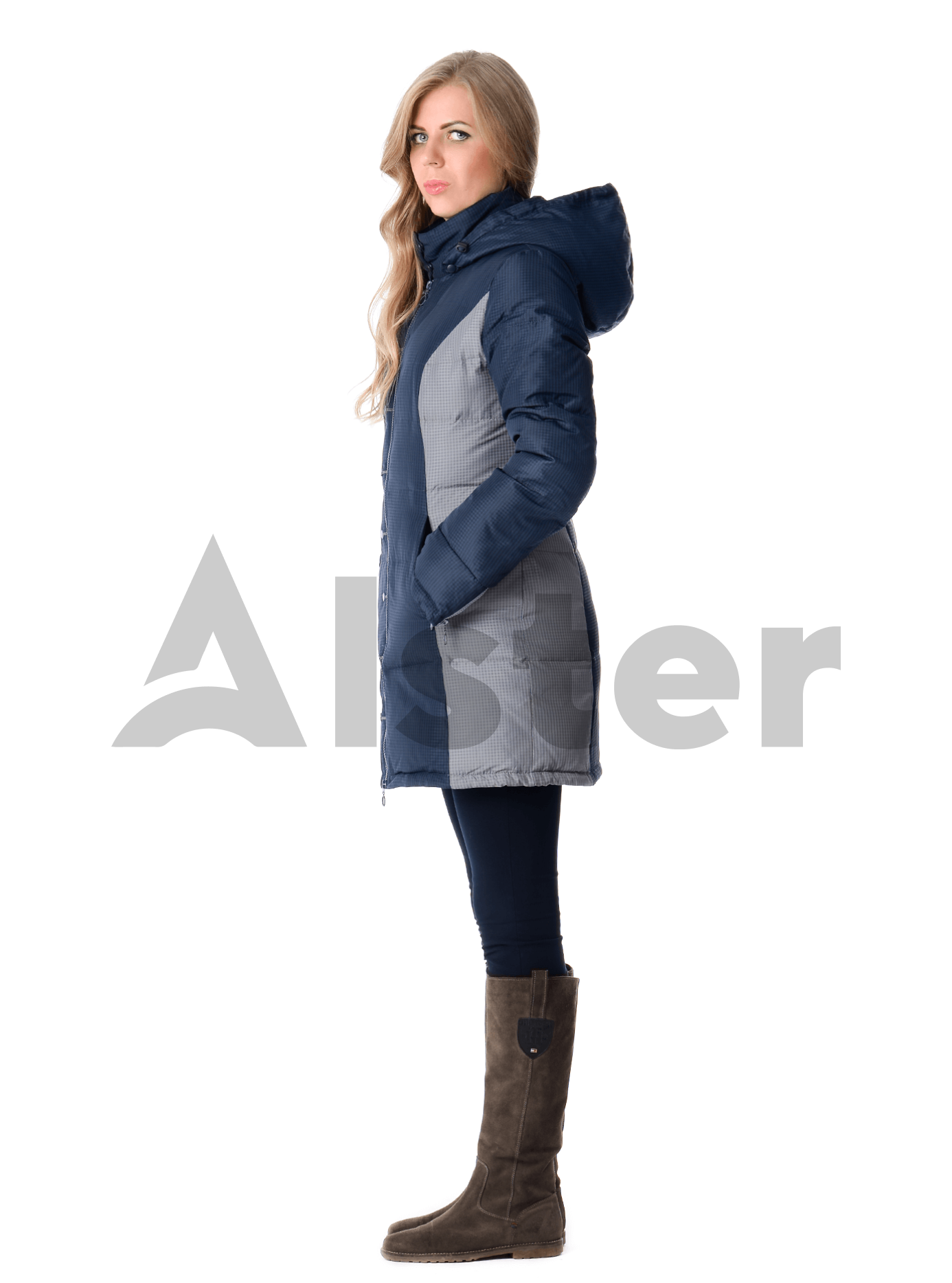 Куртка зимняя средней длины Тёмно-синий 5XL (04-CC19099): фото - Alster.ua