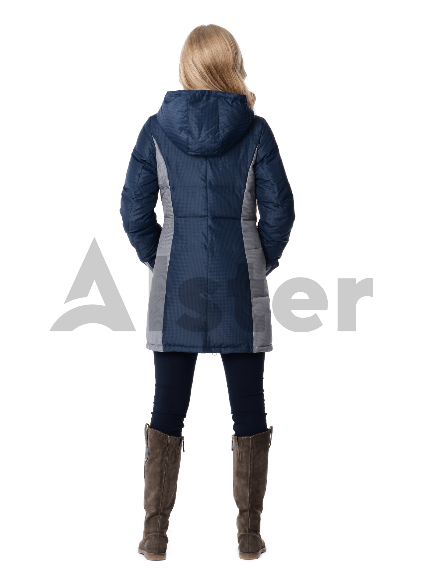 Куртка зимняя средней длины Тёмно-синий 5XL (04-CC19099): фото - Alster.ua