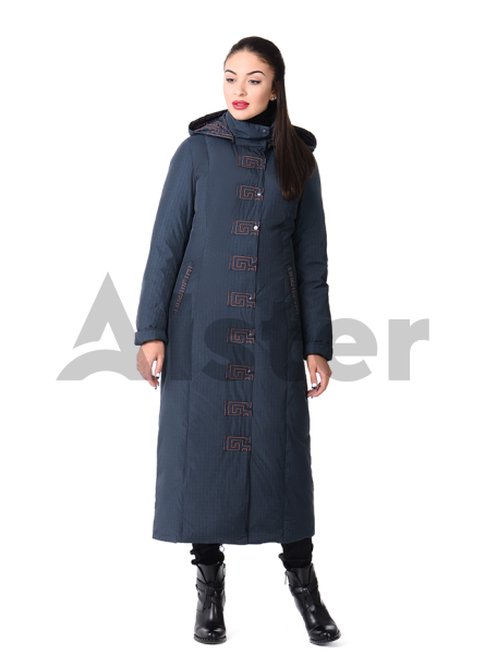 Пуховик зимний длинный с капюшоном Пуховик зимний длинный с капюшоном