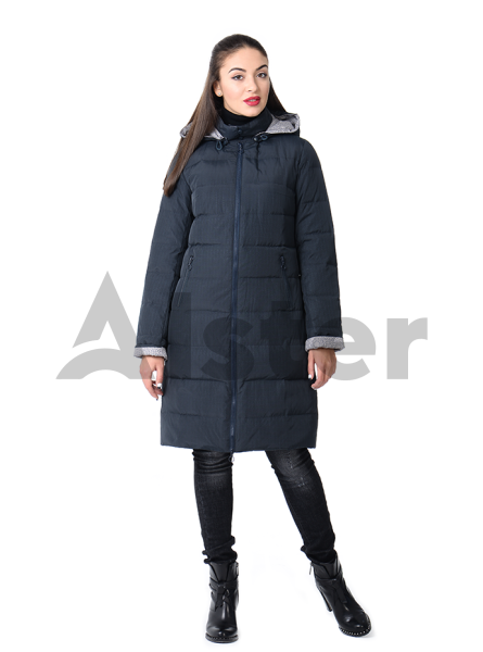 Пуховик зимний с капюшоном и рисунком на спине Пуховик зимний с капюшоном и рисунком на спине