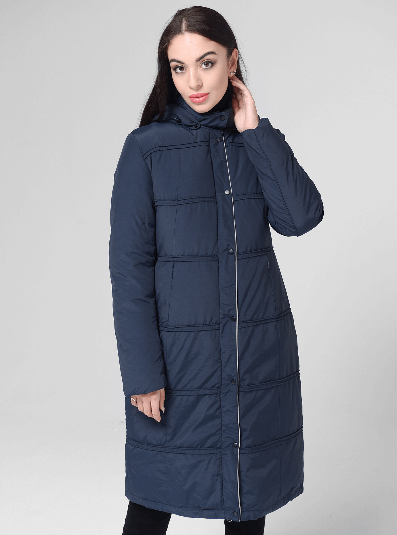Пуховик зимний длинный с капюшоном Тёмно-синий L (04-CC19020): фото - Alster.ua Пуховик зимний длинный с капюшоном Тёмно-синий L (04-CC19020): фото - Alster.ua