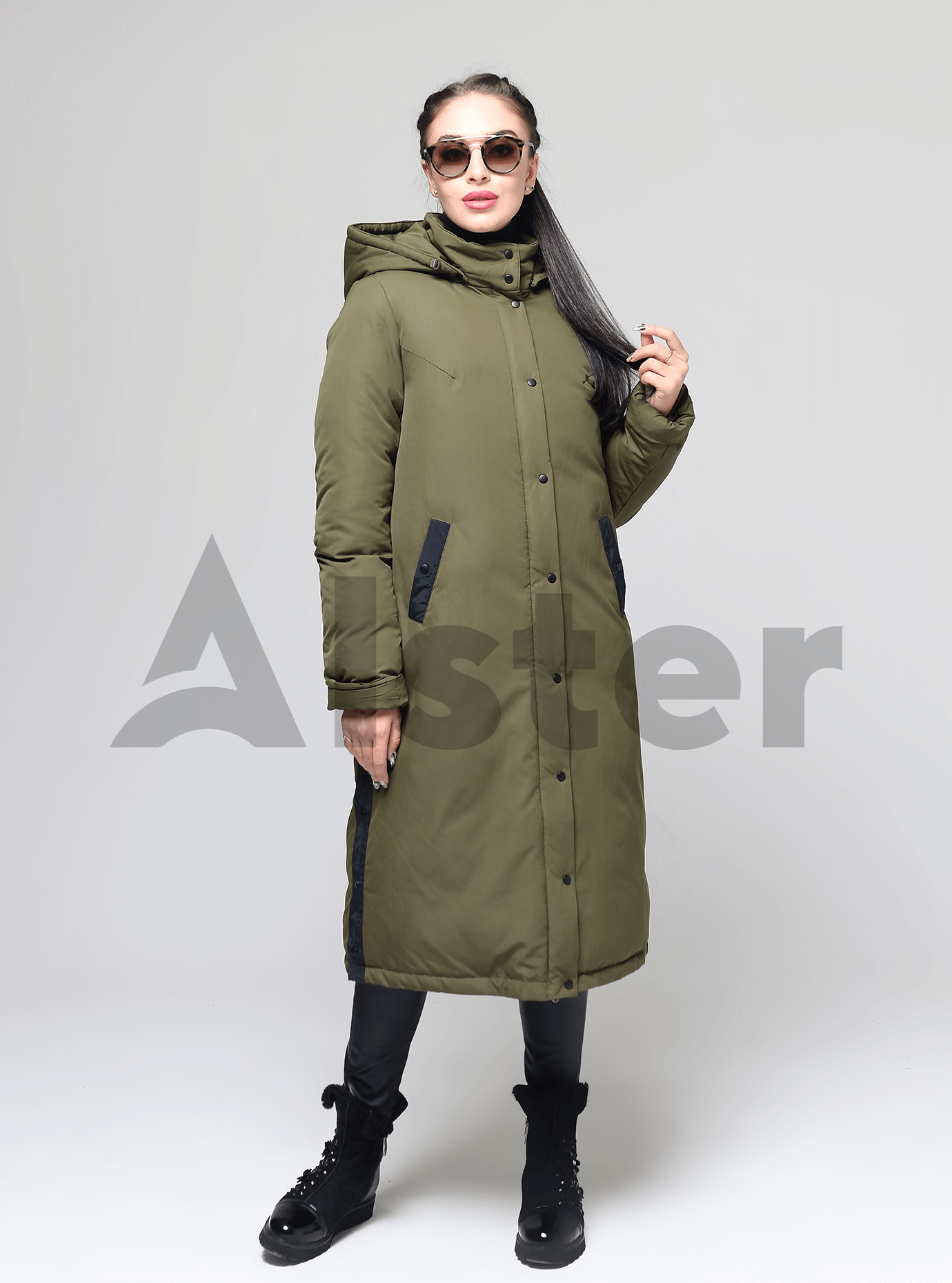 Пальто зимнее женское прямое Хаки S (04-CC19006): фото - Alster.ua Пальто зимнее женское прямое Хаки S (04-CC19006): фото - Alster.ua