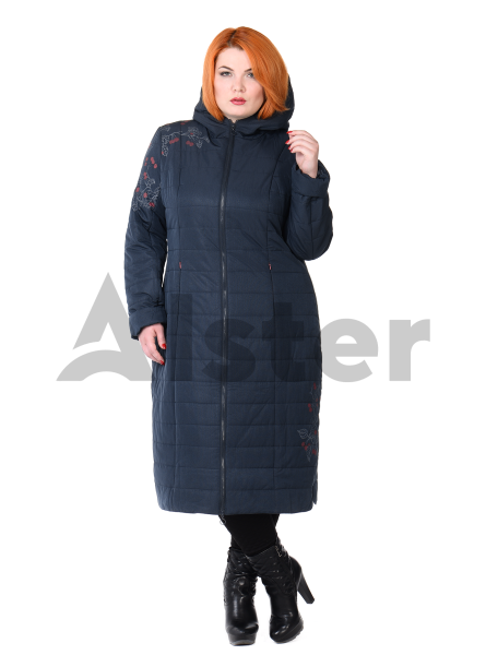 Плащ демисезонный длинный стеганый с капюшоном Плащ демисезонный длинный стеганый с капюшоном