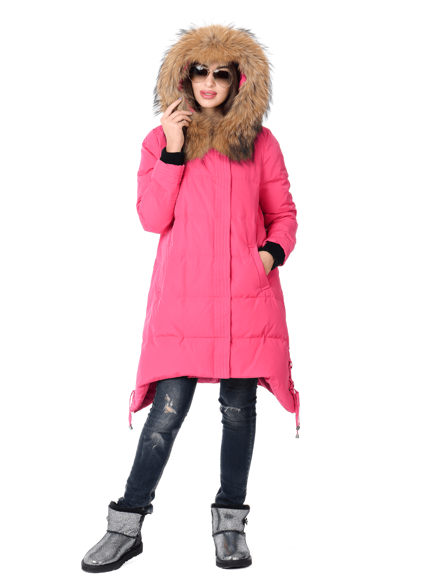 Пуховик женский с мехом Синий S (01-RR17029): фото - Alster.ua Пуховик женский с мехом Синий S (01-RR17029): фото - Alster.ua