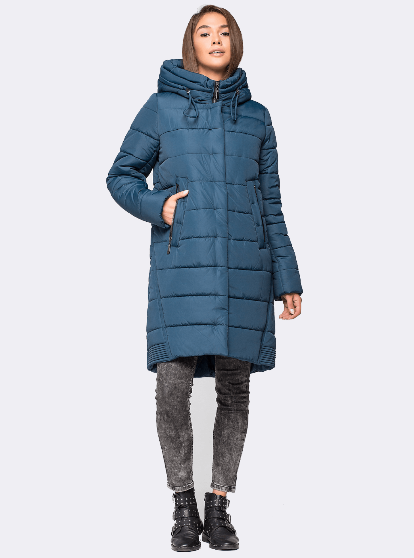 Куртка зимняя женская Синий S (01-RR17010): фото - Alster.ua Куртка зимняя женская Синий S (01-RR17010): фото - Alster.ua