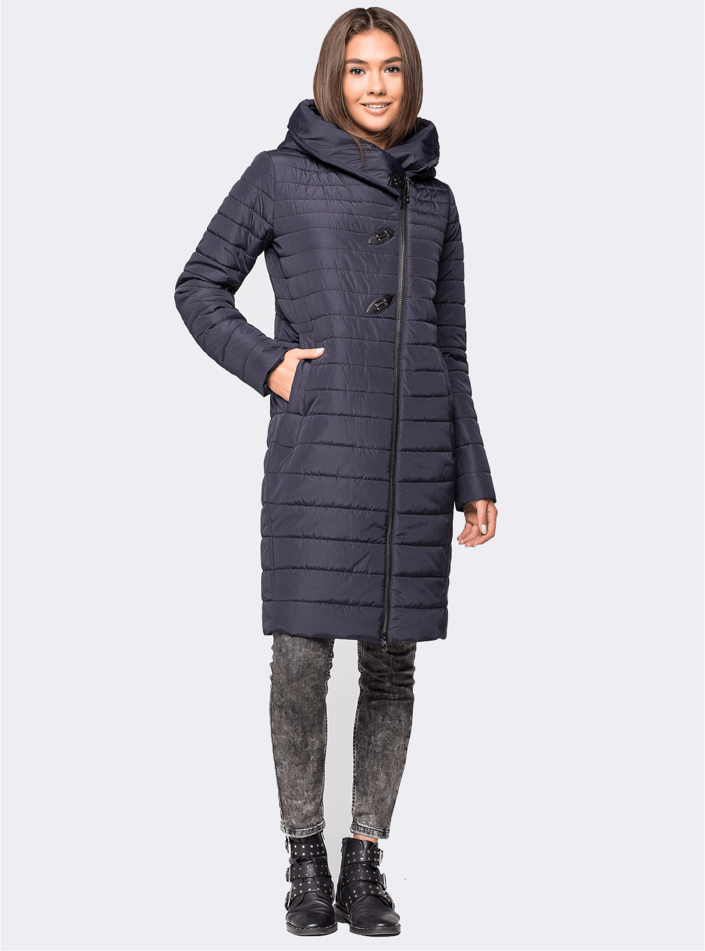 Куртка зимняя женская Синий S (01-RR17009): фото - Alster.ua Куртка зимняя женская Синий S (01-RR17009): фото - Alster.ua