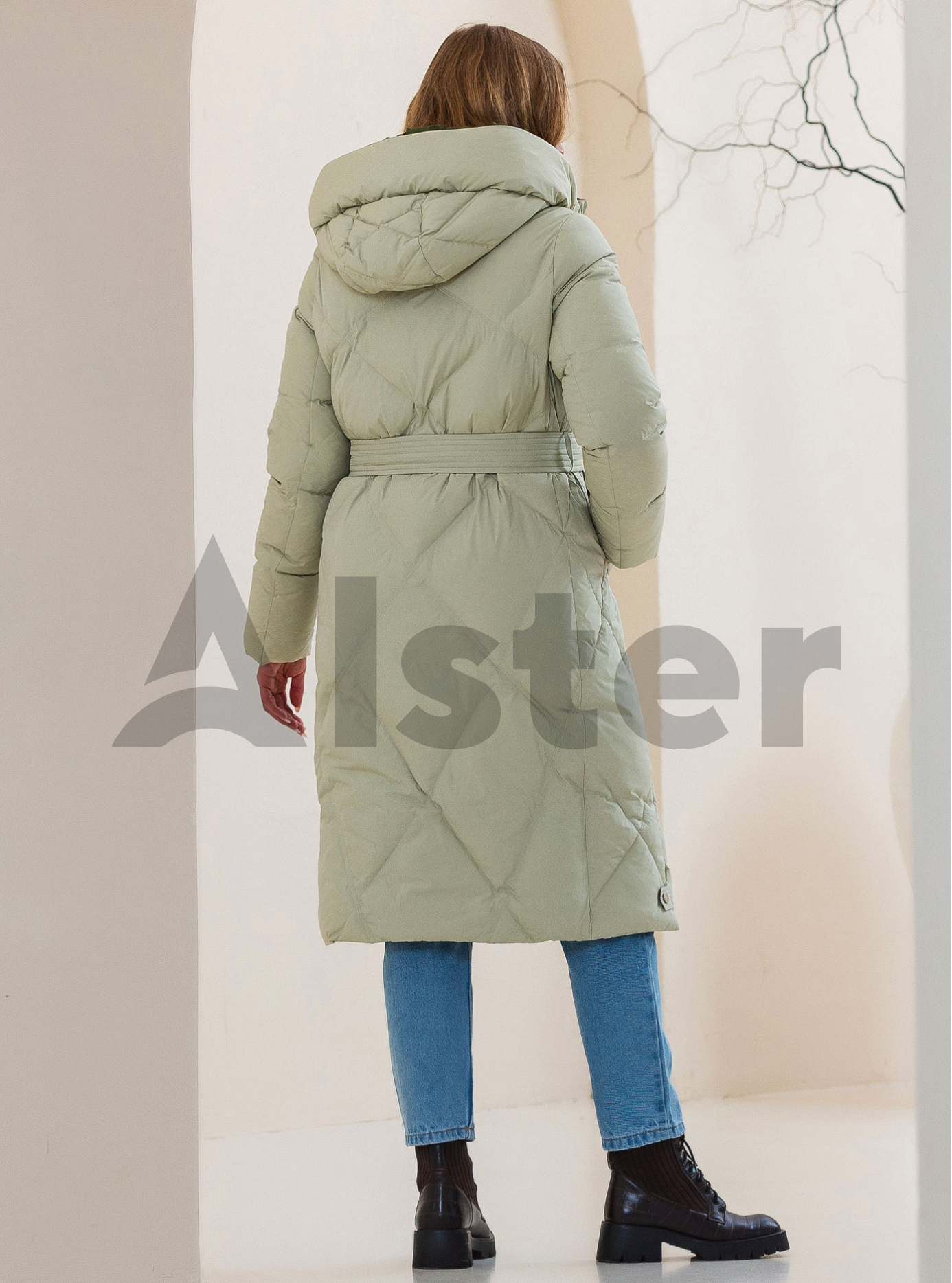 Длинное женское зимнее пальто 2305 Пудровый 50 (BB2305-30): фото - Alster.ua Длинное женское зимнее пальто 2305 Пудровый 50 (BB2305-30): фото - Alster.ua