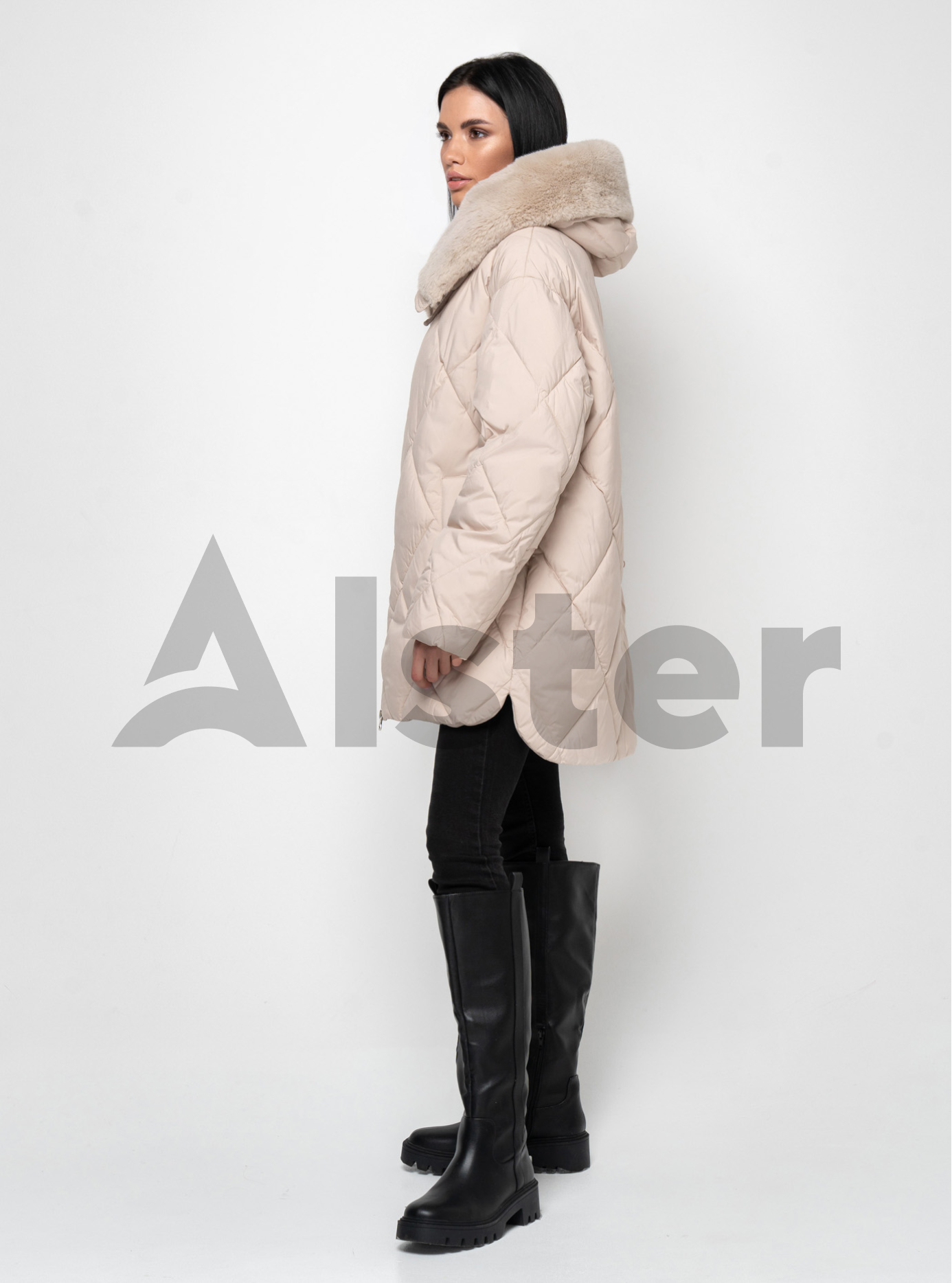 Зимняя женская куртка 73207A (size+) Бежевый 50 (BB73207A-07): фото - Alster.ua