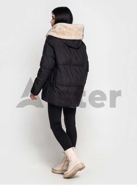 Женская короткая куртка 78011 с экомехом