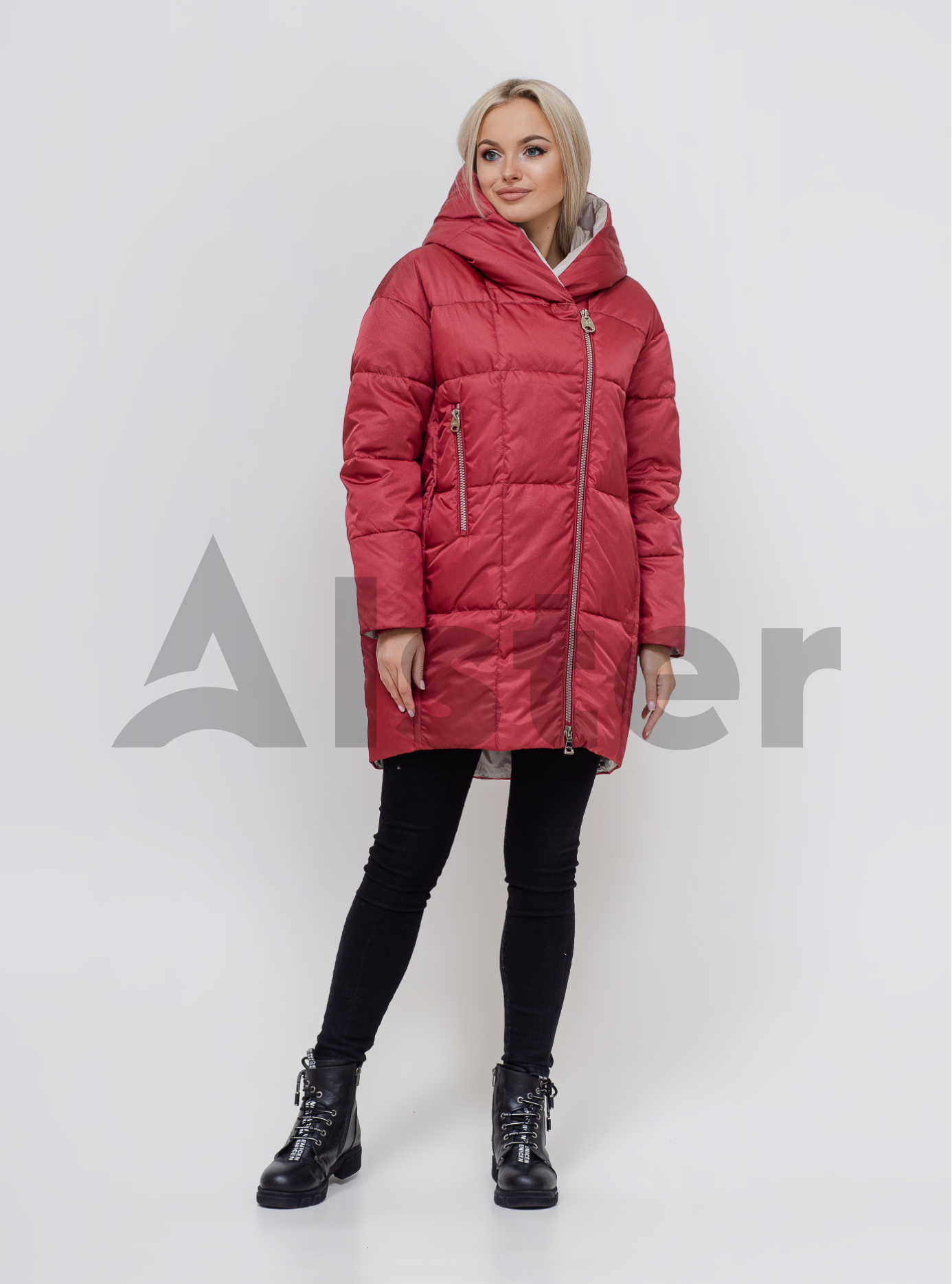 Куртка зимняя длинная на молнии Ягода 48 (02-N200368): фото - Alster.ua