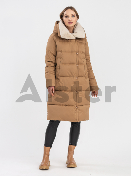 Зимний пуховик 2250 с меховым воротником