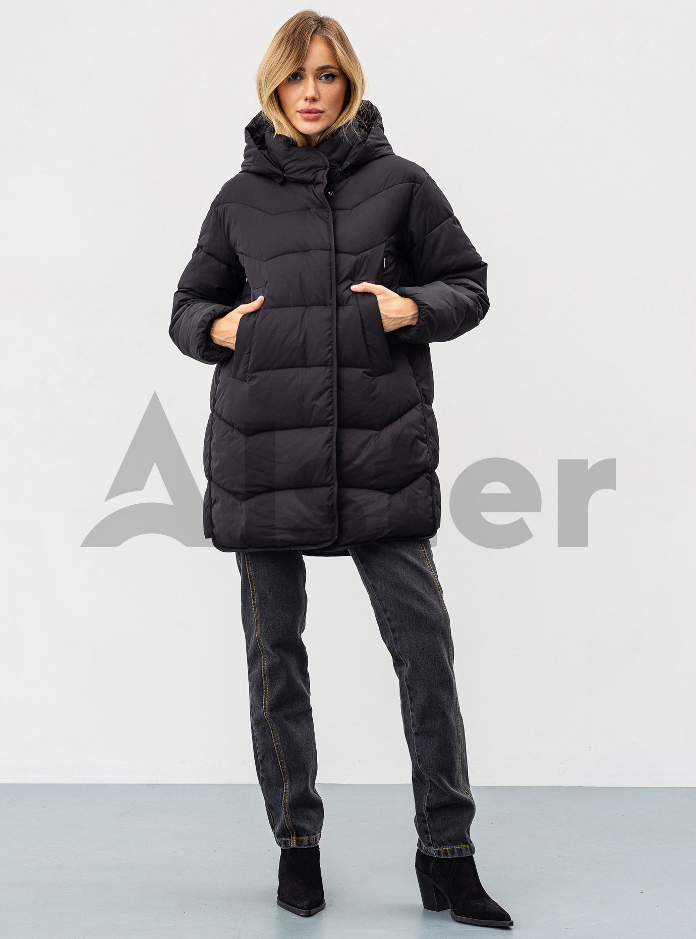 Удлиненная женская зимняя куртка 2339 Чёрный 52 (BTF2339-12): фото - Alster.ua Удлиненная женская зимняя куртка 2339 Чёрный 52 (BTF2339-12): фото - Alster.ua