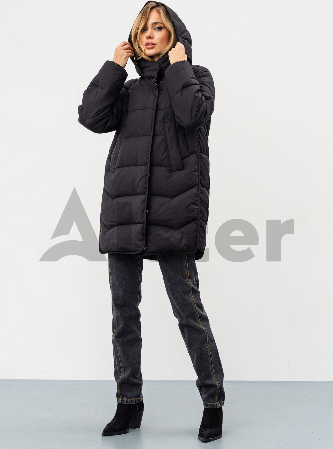 Удлиненная женская зимняя куртка 2339 Чёрный 52 (BTF2339-12): фото - Alster.ua Удлиненная женская зимняя куртка 2339 Чёрный 52 (BTF2339-12): фото - Alster.ua