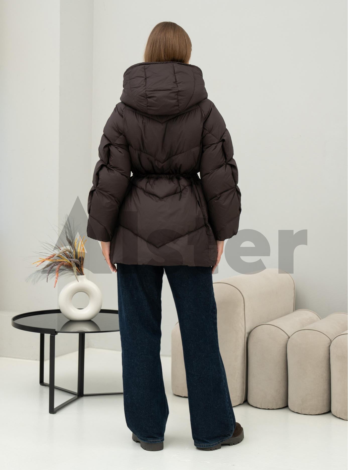 Женский пуховик средней длины Batter Flei 2566 Ежевика 42 (25BTF2566-01): фото - Alster.ua