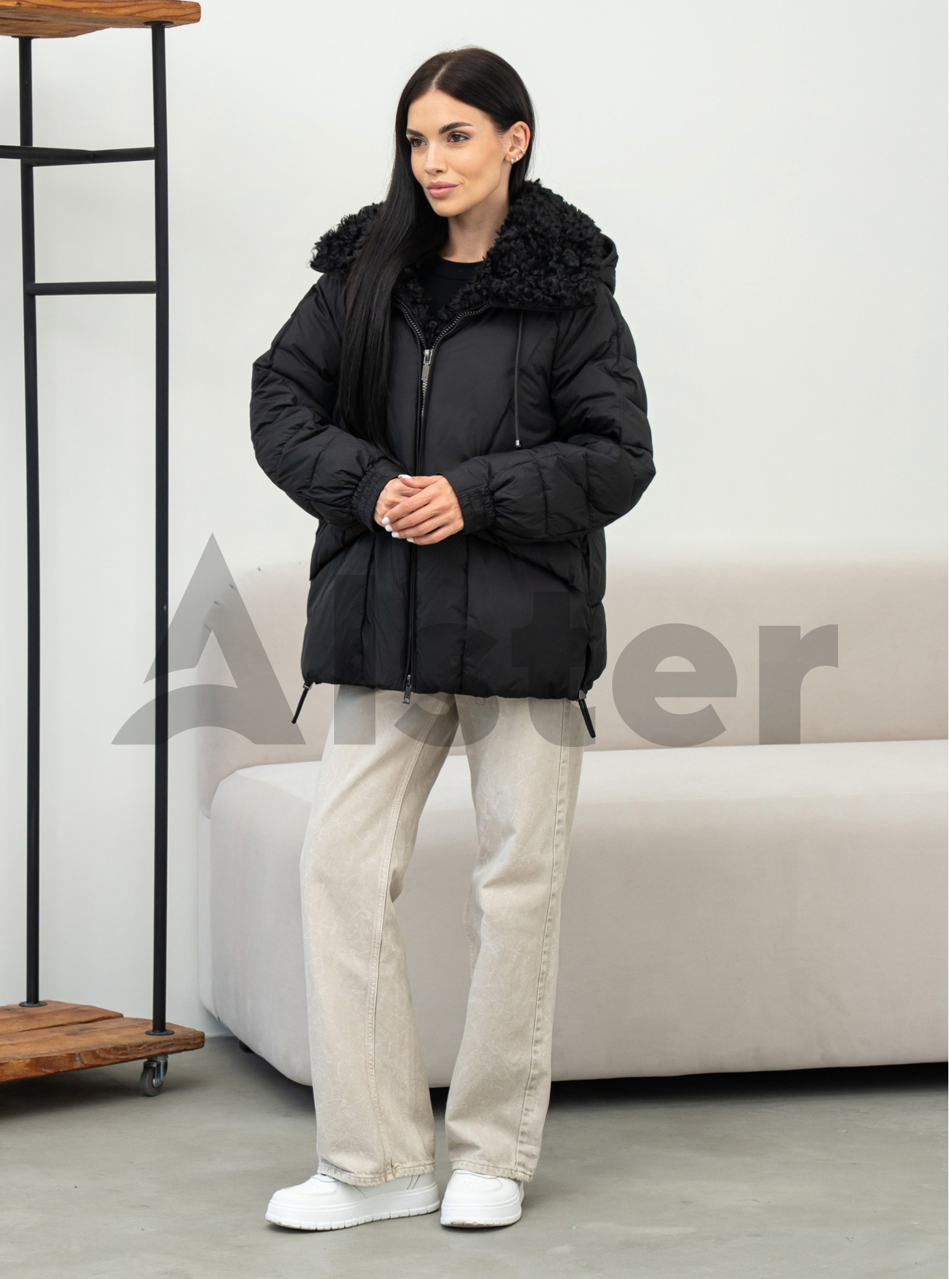 Зимова куртка з хутром Batter Flei 2610 Чорний 42 (26BTF2610-01): фото - Alster.ua