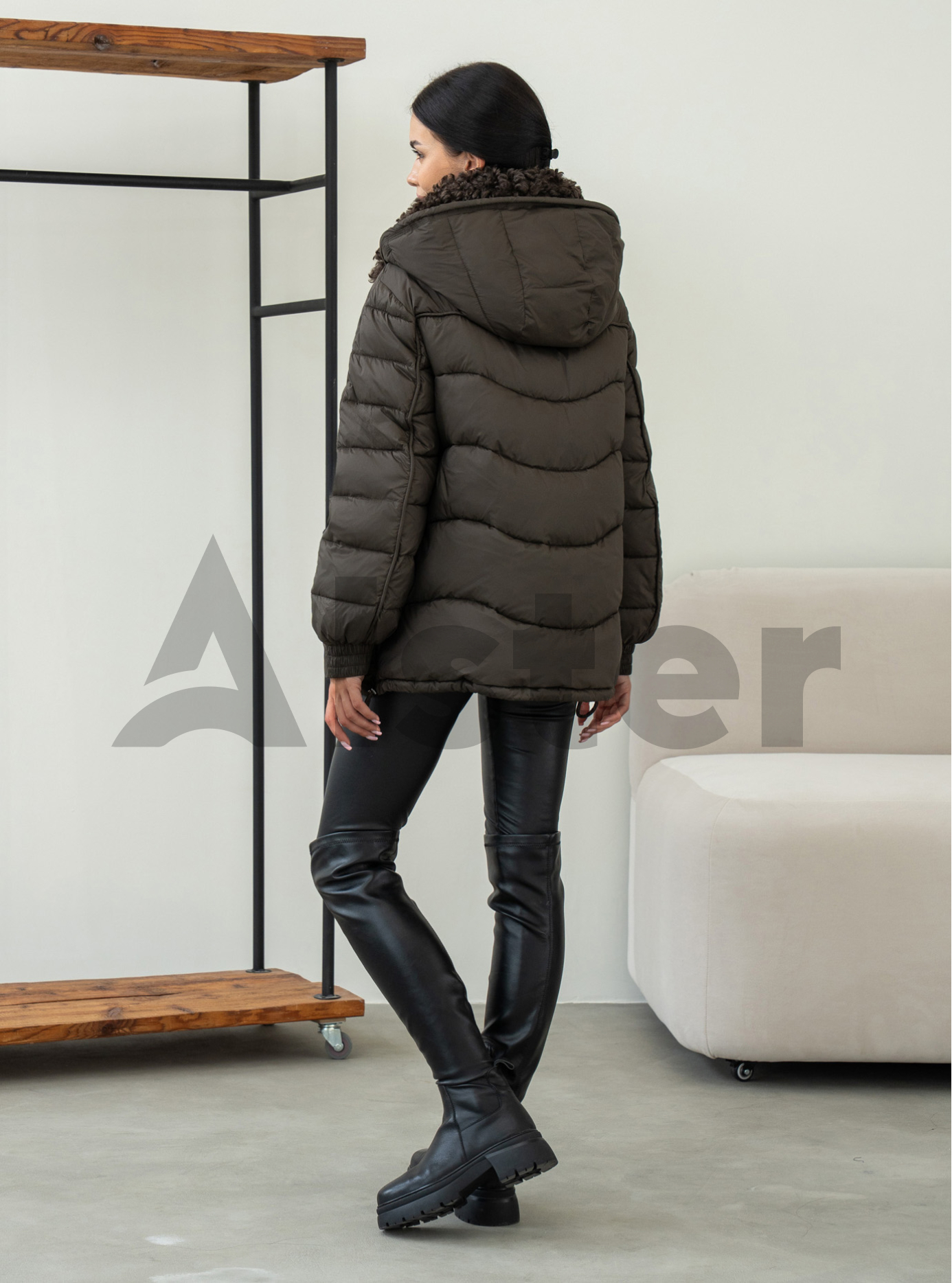 Зимова куртка з хутром Batter Flei 2610 Малахіт 42 (26BTF2610-11): фото - Alster.ua